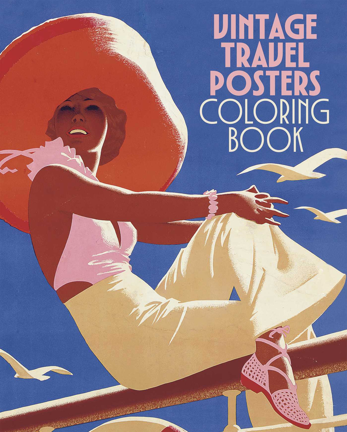 Vintage Travel Posters Coloring Book