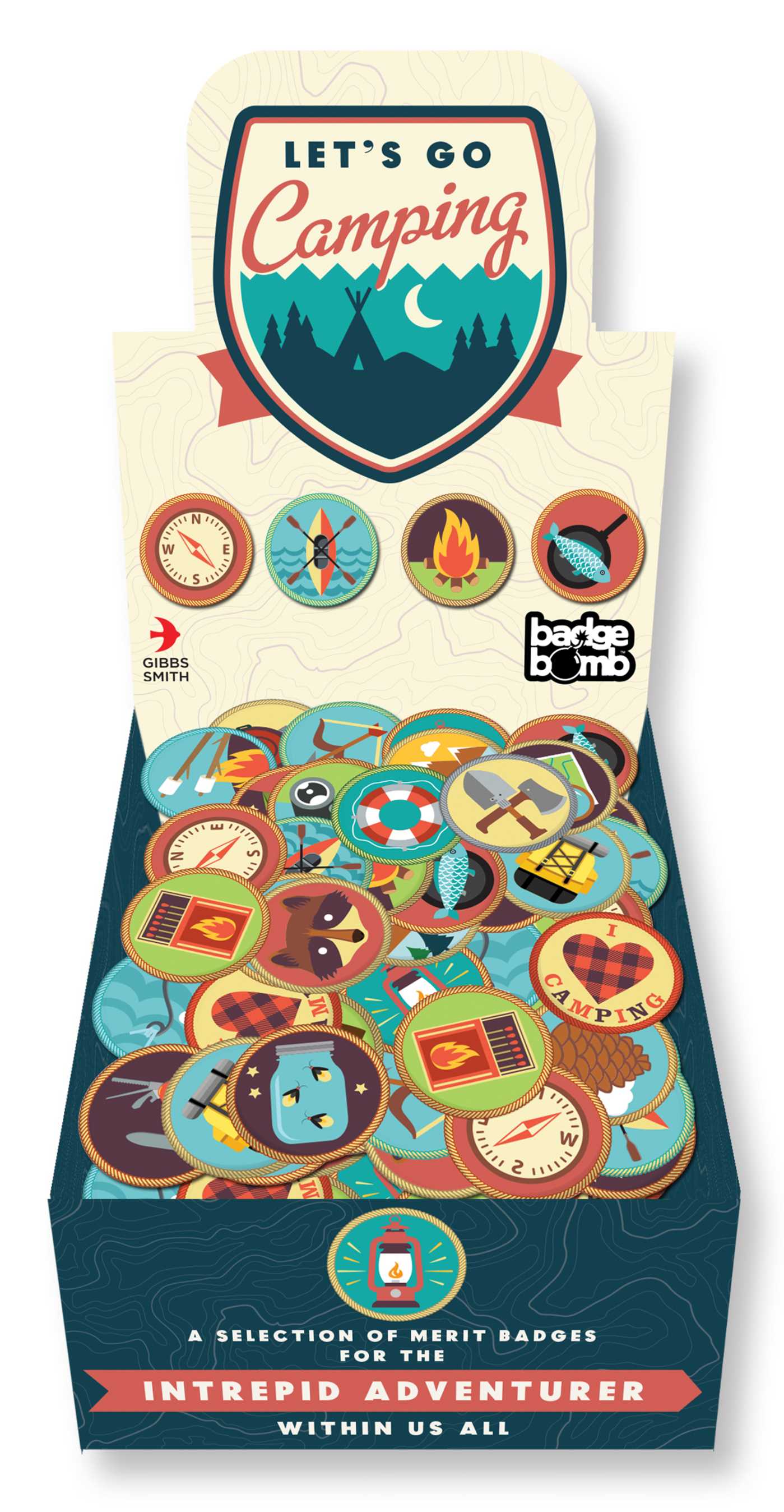 Let's Go Camping Button Box