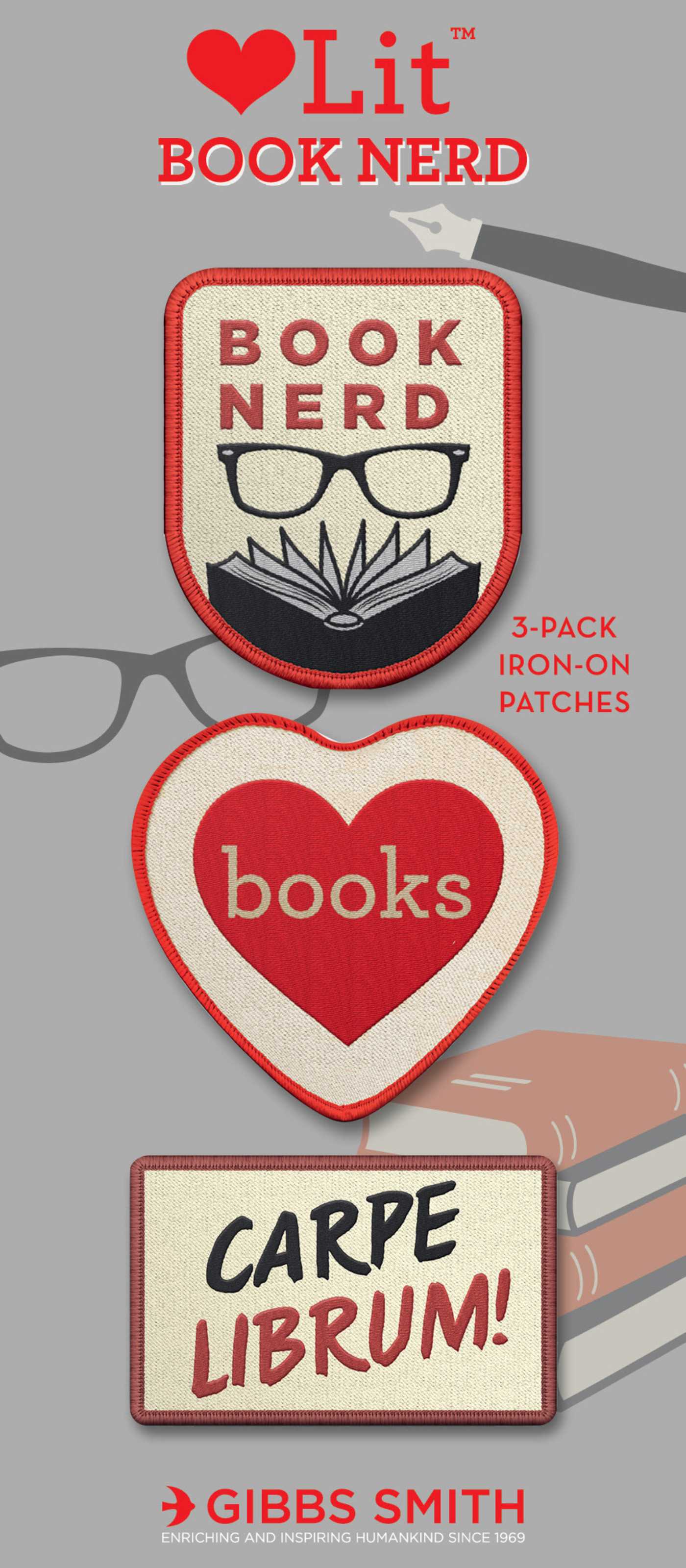 Book Nerd 3-Patch Assortment