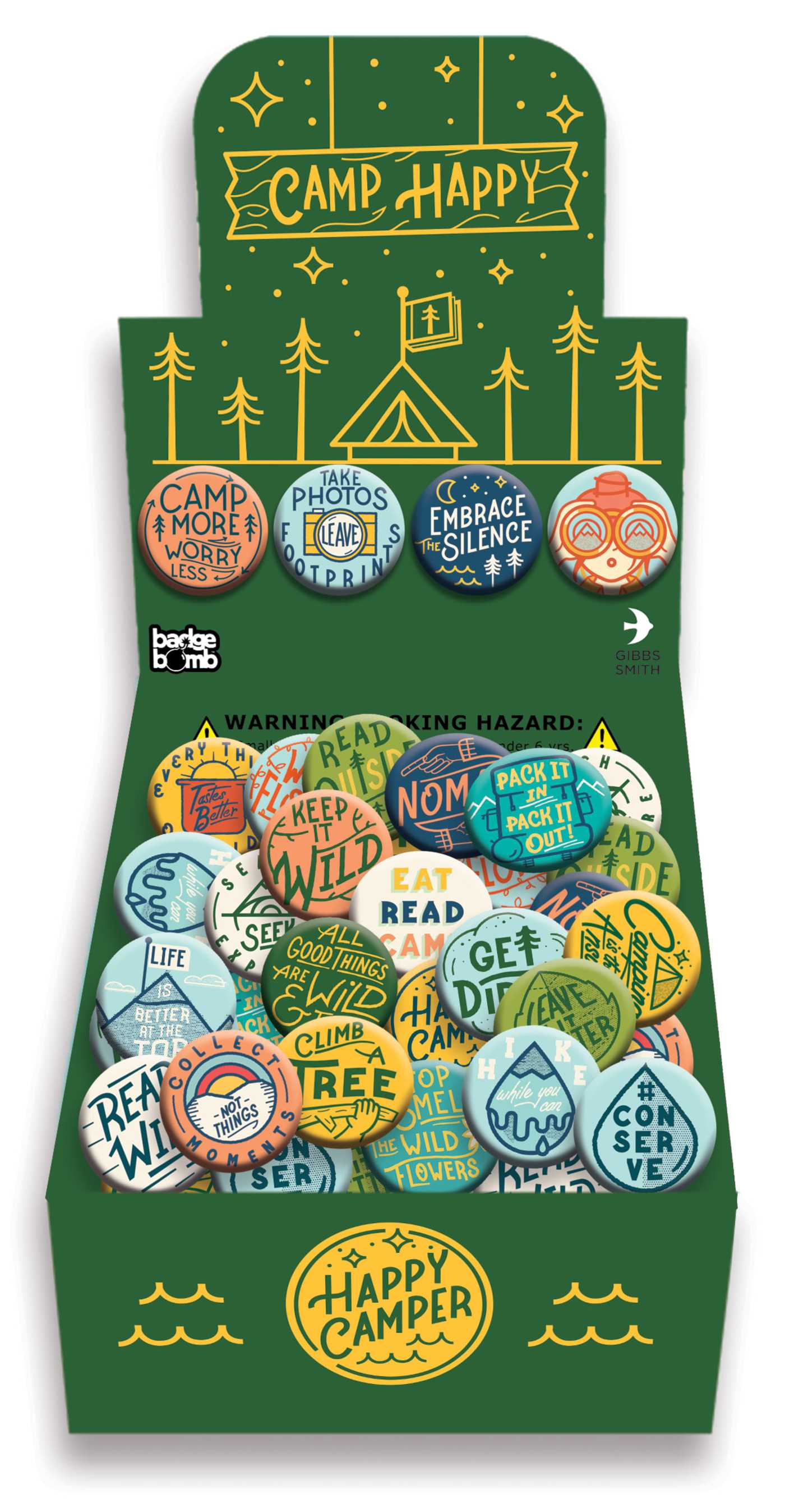 Camp Happy Button Box