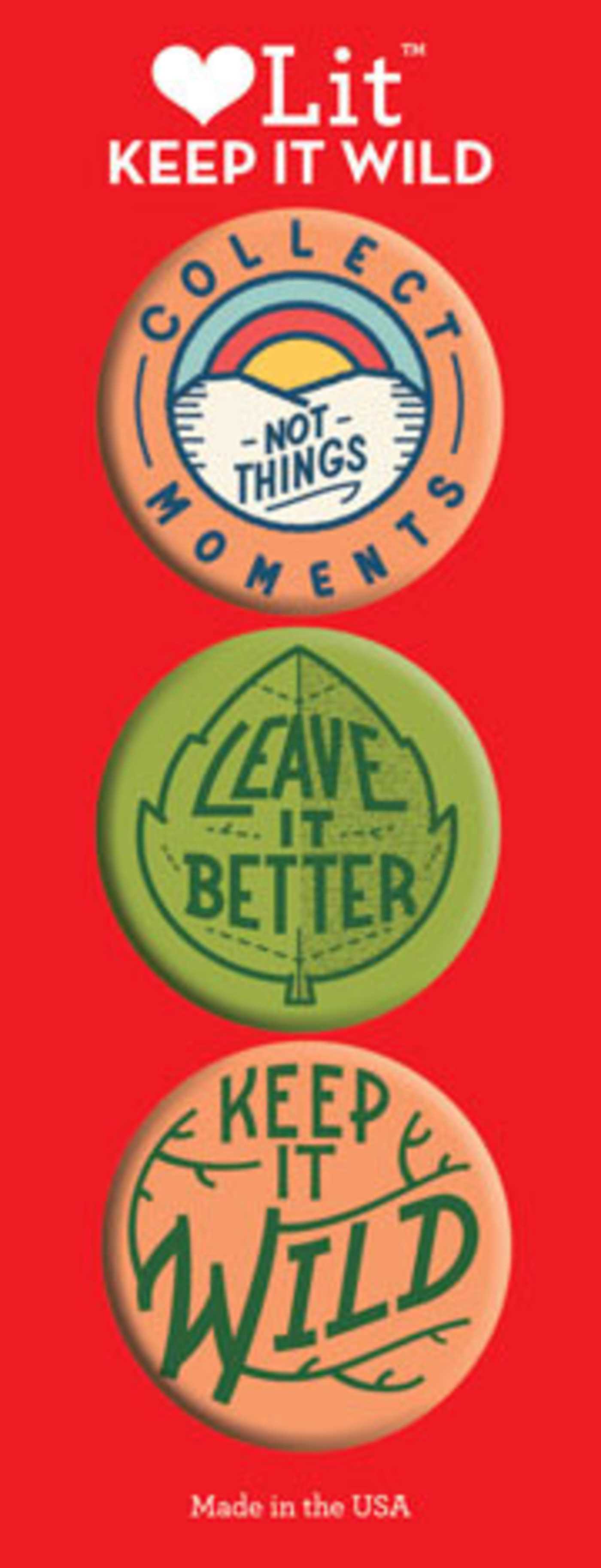 Keep It Wild 3-Button Assortment