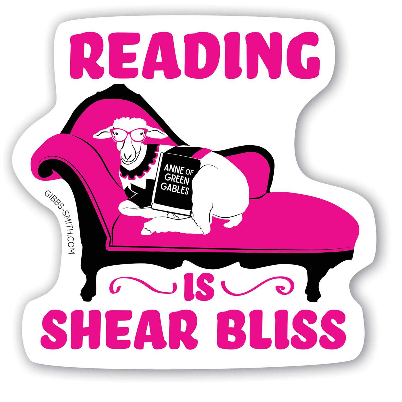Reading is Shear Bliss Barn Sheep Sticker (Pack of 6)