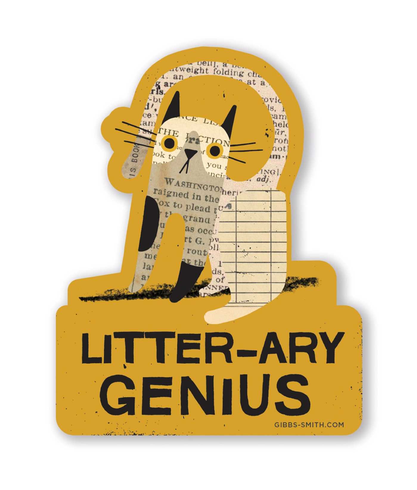 Literr-ary Genius Sticker (Pack of 6)