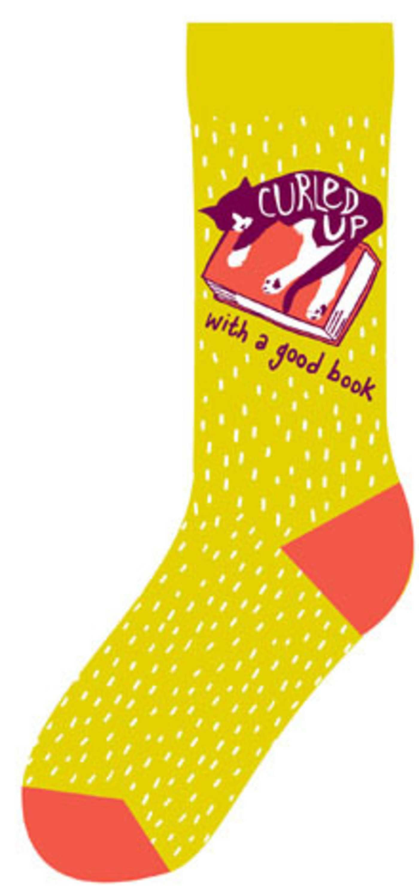 Curled Up with a Good Book Socks (Pack of 6)