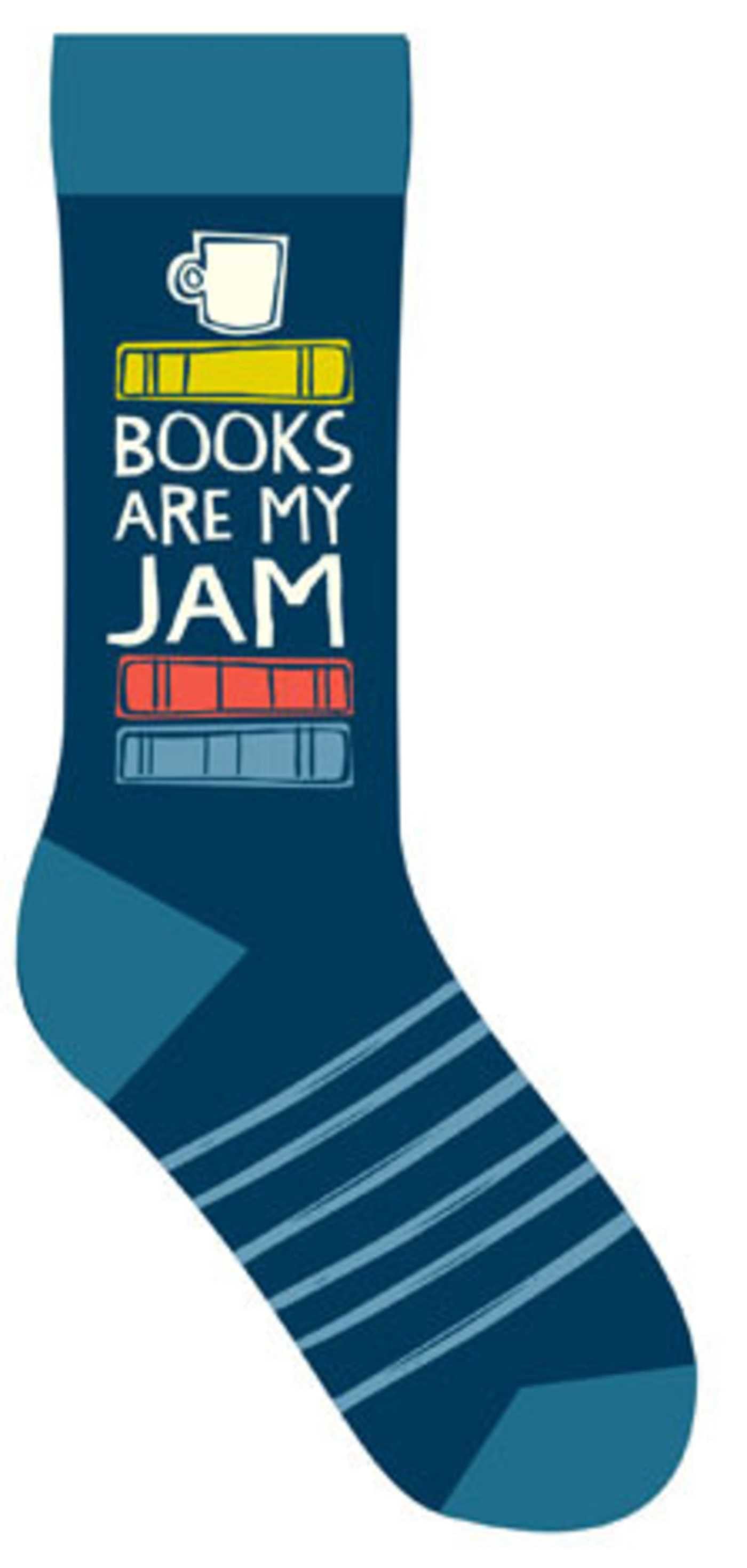 Books Are My Jam Socks (Pack of 6)