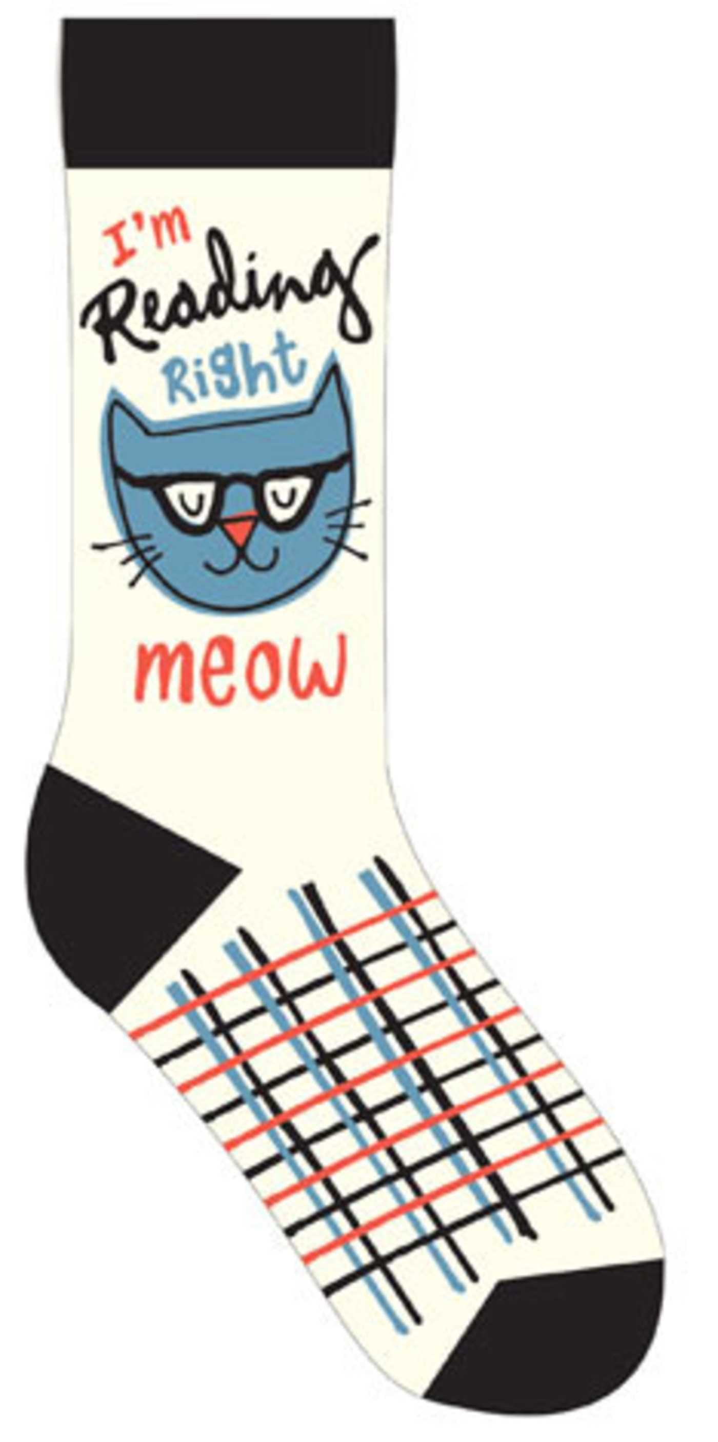 I'm Reading Right Meow Socks (Pack of 6)