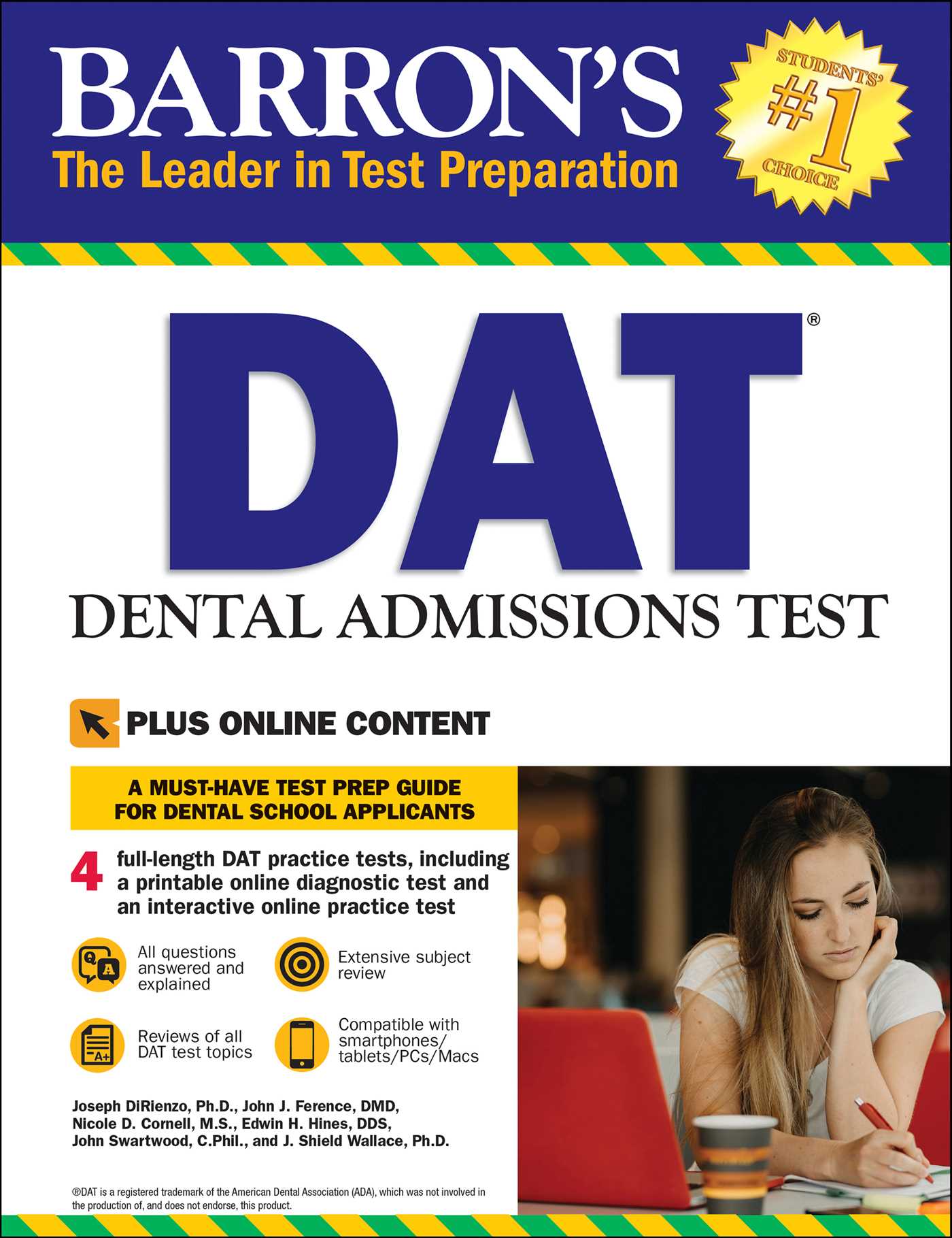 DAT: Dental Admissions Test: Includes 3 Full Length Practice Tests + Online Access to Video Tutorials