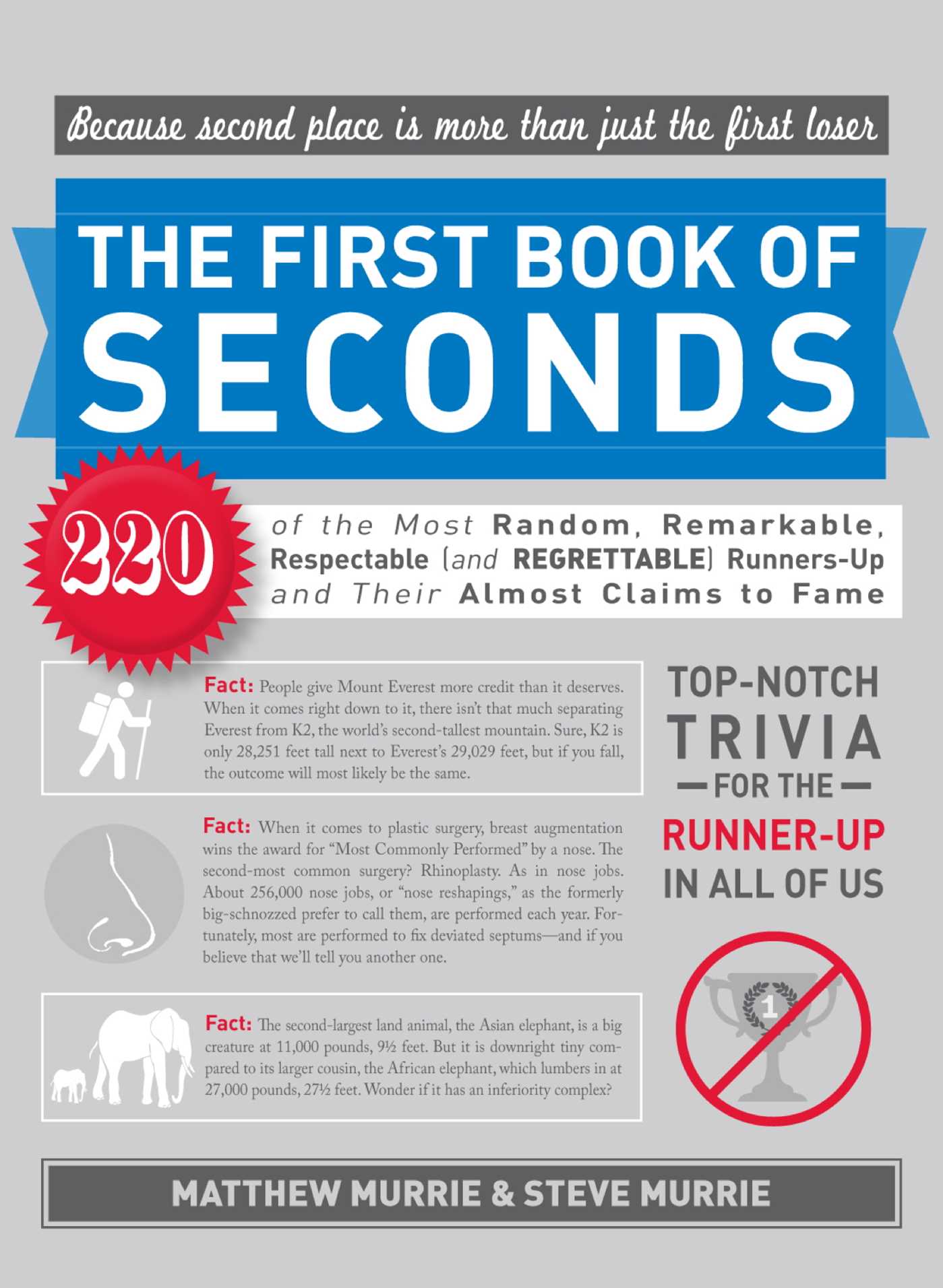 First Book of Seconds: 220 of the Most Random, Remarkable, Respectable (and Regrettable) Runners-Up and Their Almost Claim to Fame