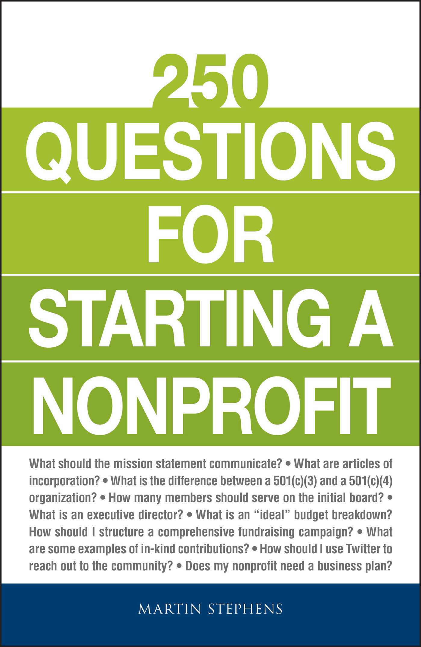250 Questions for Starting a Nonprofit