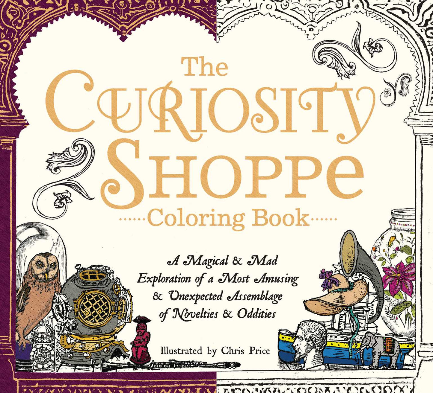 Curiosity Shoppe Coloring Book: A Magical and Mad Exploration of a Most Amusing and Unexpected Assemblage of Novelties and Oddities