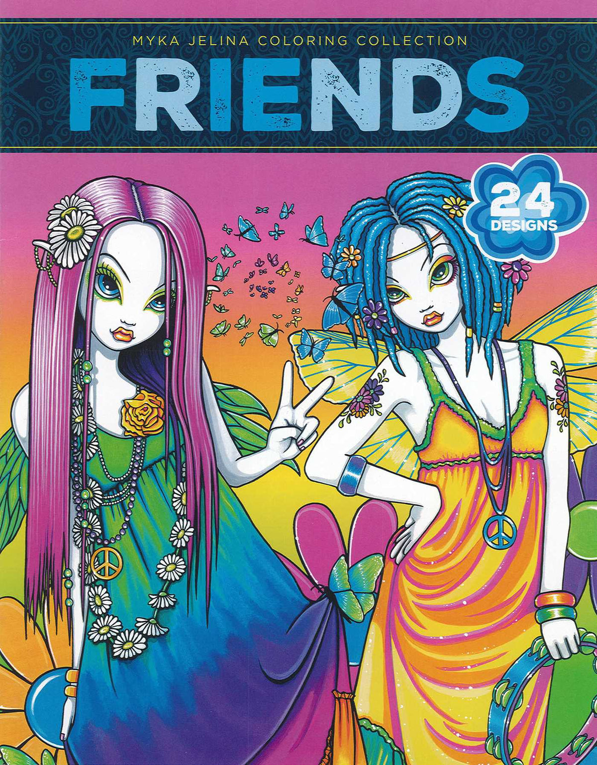 Friends—24 Designs; Myka Jelina Coloring Collection