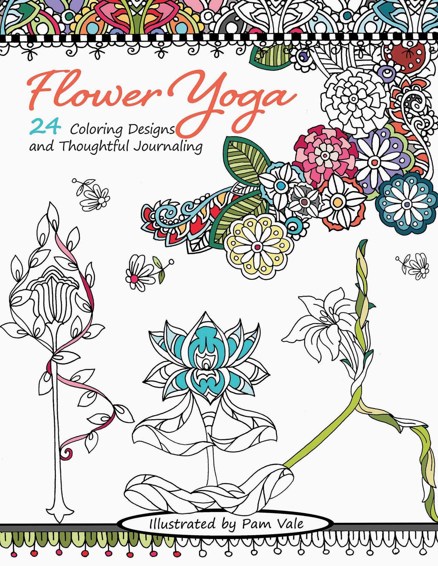 Flower Yoga Coloring Book