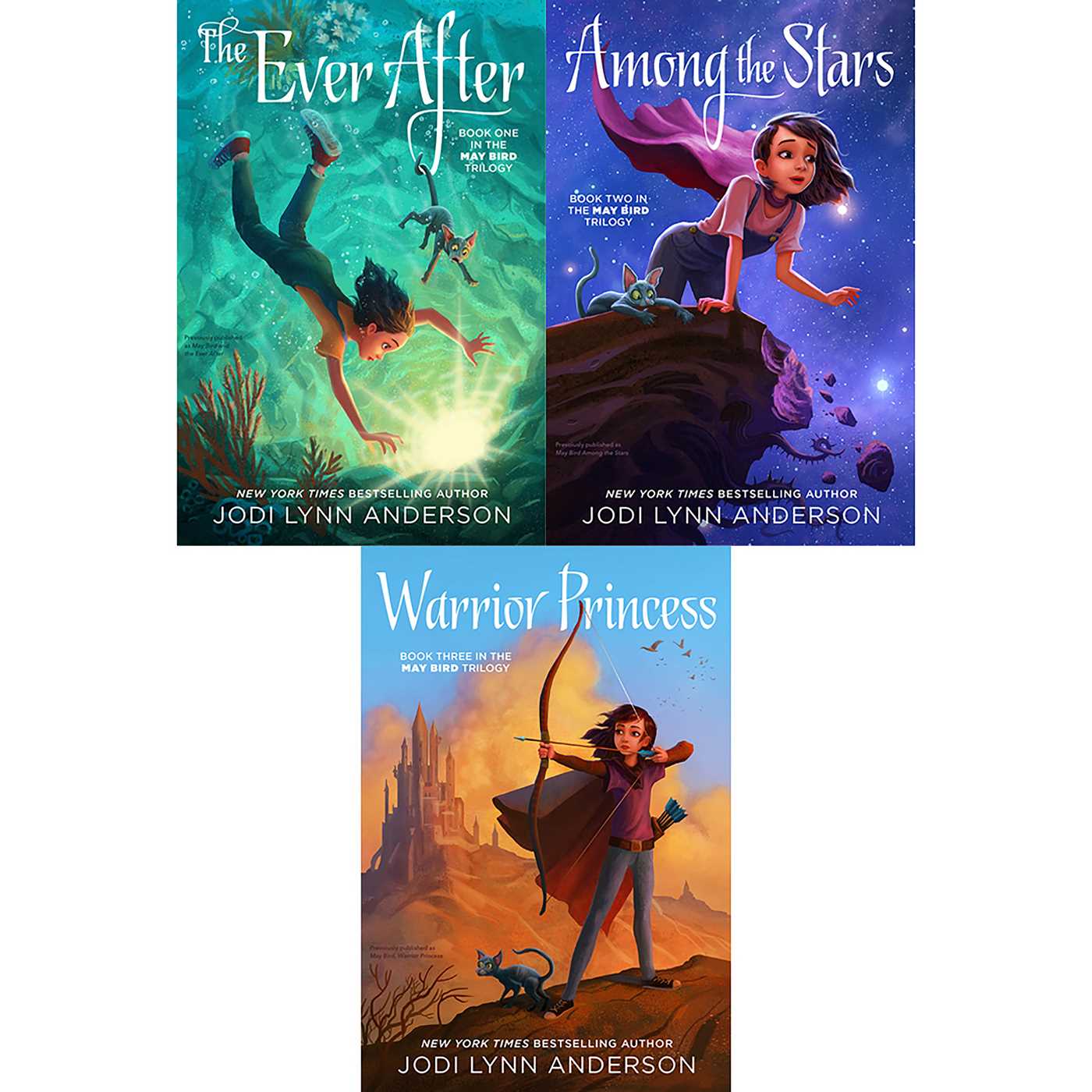 May Bird Trilogy Collected Set: The Ever After; Among the Stars; Warrior Princess