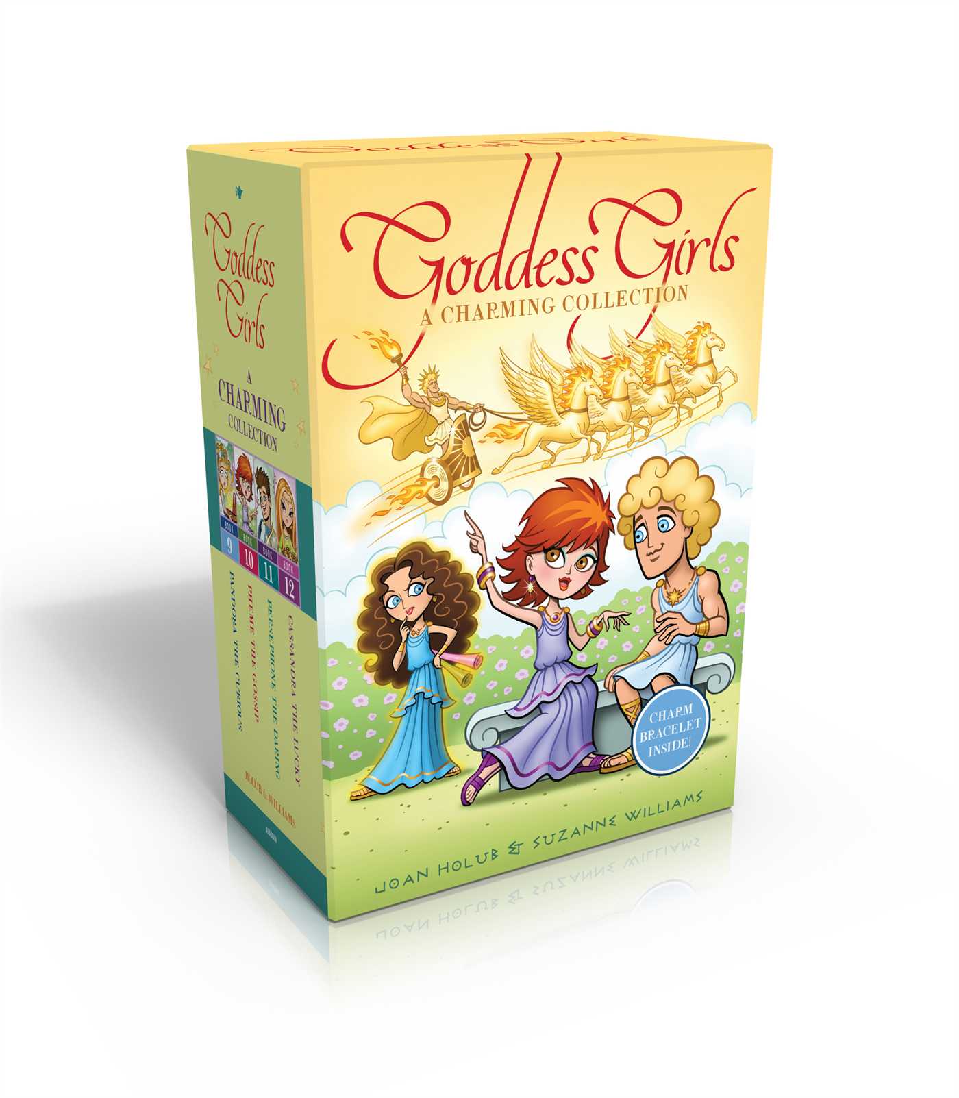 Goddess Girls Charming Collection Books 9-12 (Charm Bracelet Included!): Pandora the Curious; Pheme the Gossip; Persephone the Daring; Cassandra the Lucky
