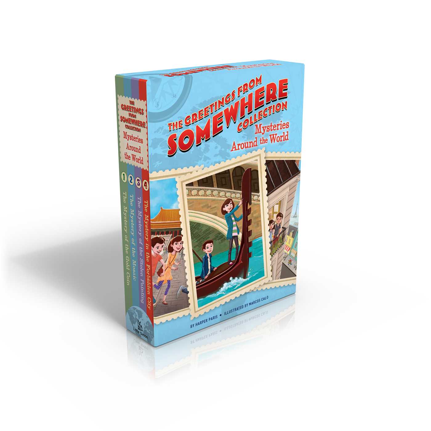 Greetings from Somewhere Collection (Boxed Set): Mysteries Around the World: The Mystery of the Gold Coin; The Mystery of the Mosaic; The Mystery of the Stolen Painting; The Mystery in the Forbidden City