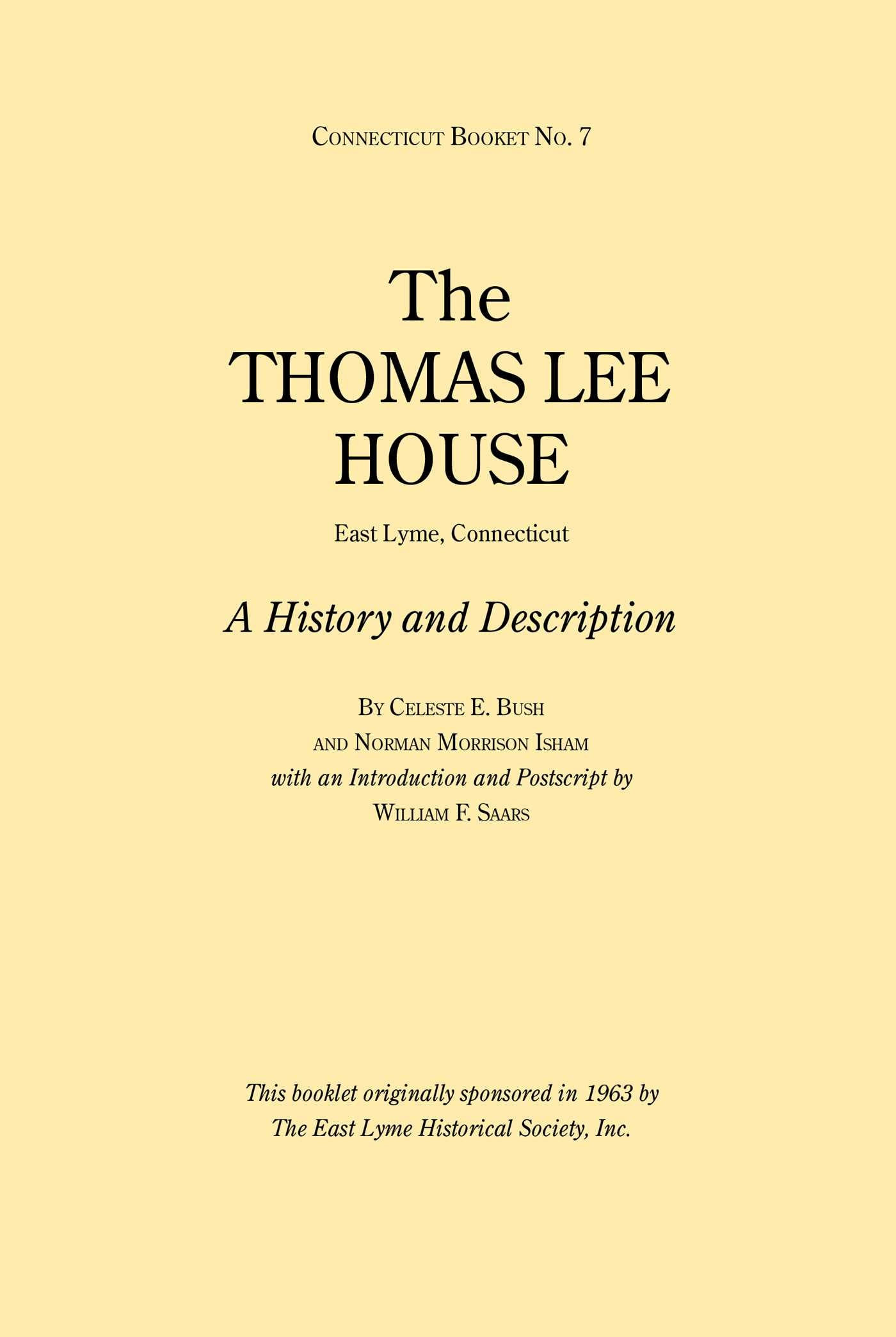 Thomas Lee House