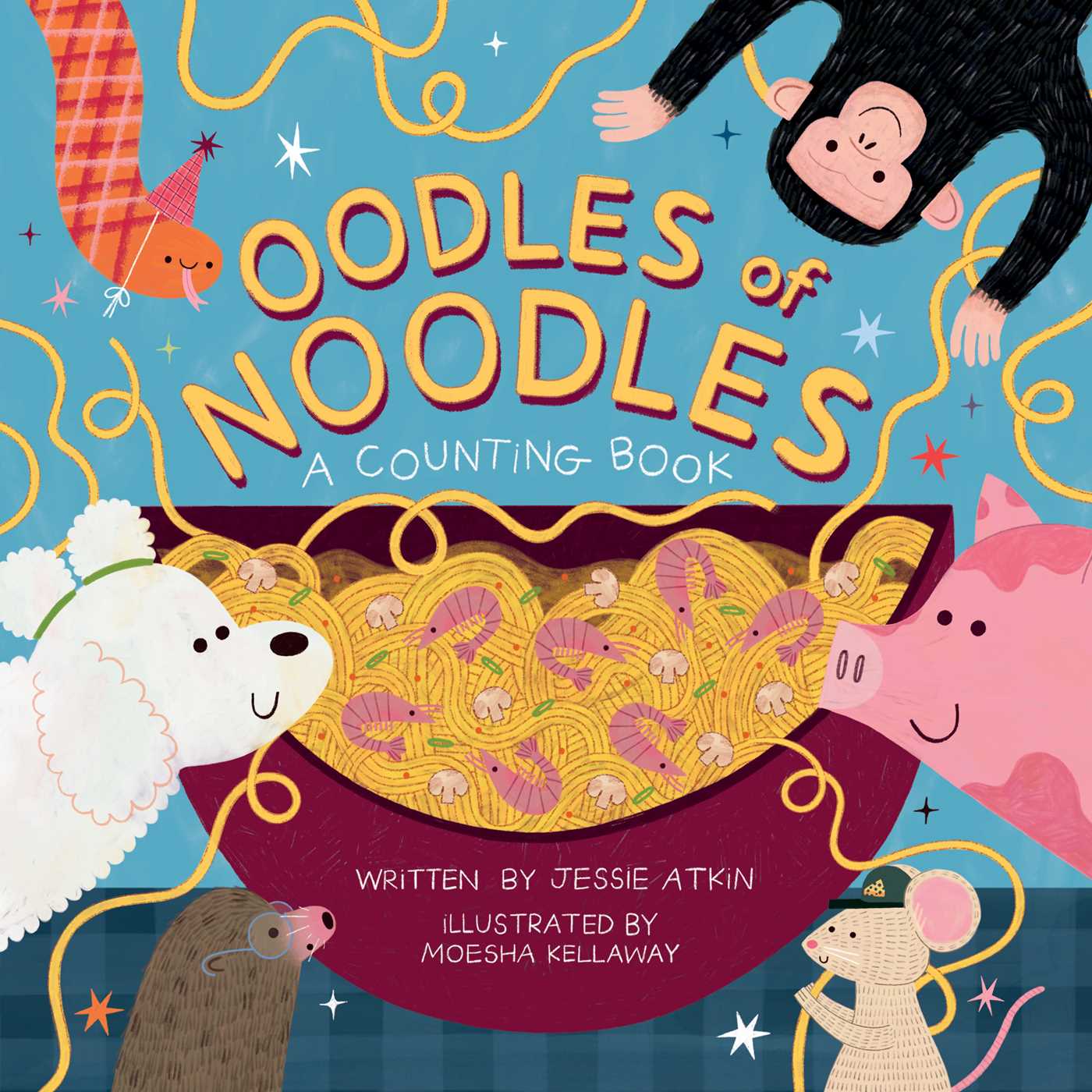 Oodles of Noodles (A Counting Word Play Board Book for Toddlers)