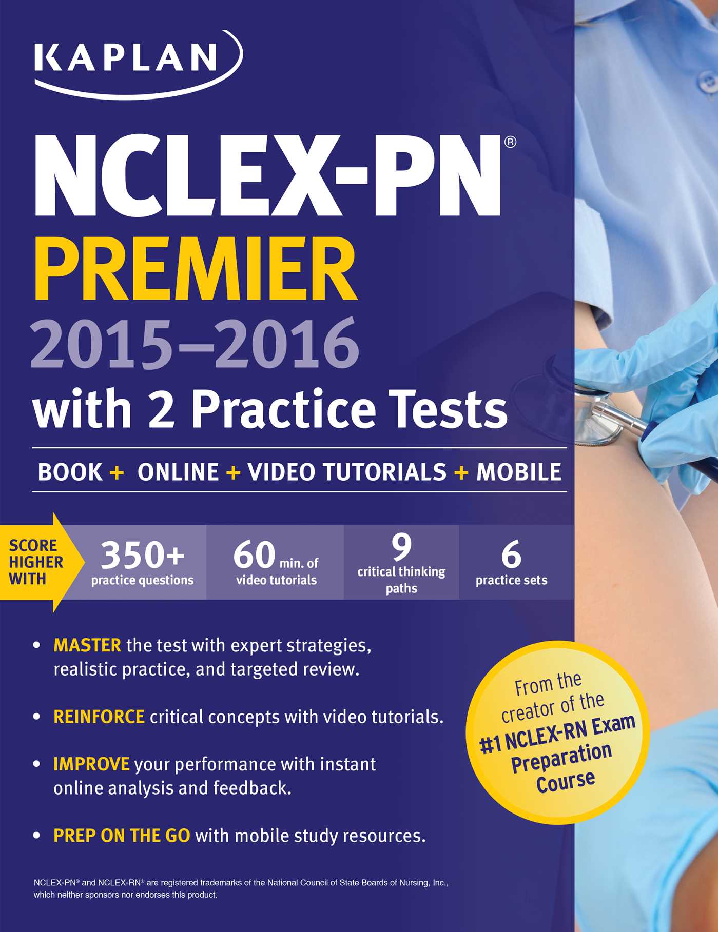 NCLEX-PN Premier 2015-2016 with 2 Practice Tests