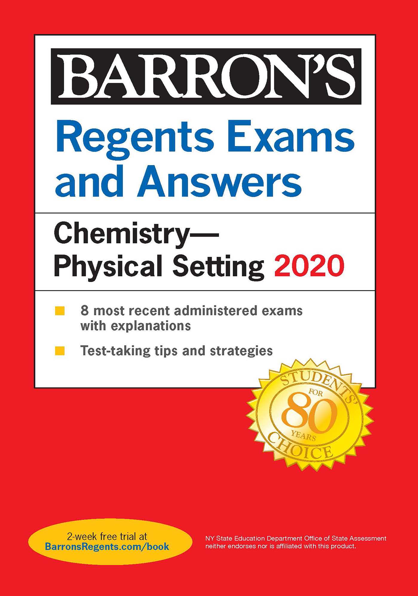 Regents Exams and Answers: Chemistry--Physical Setting 2020