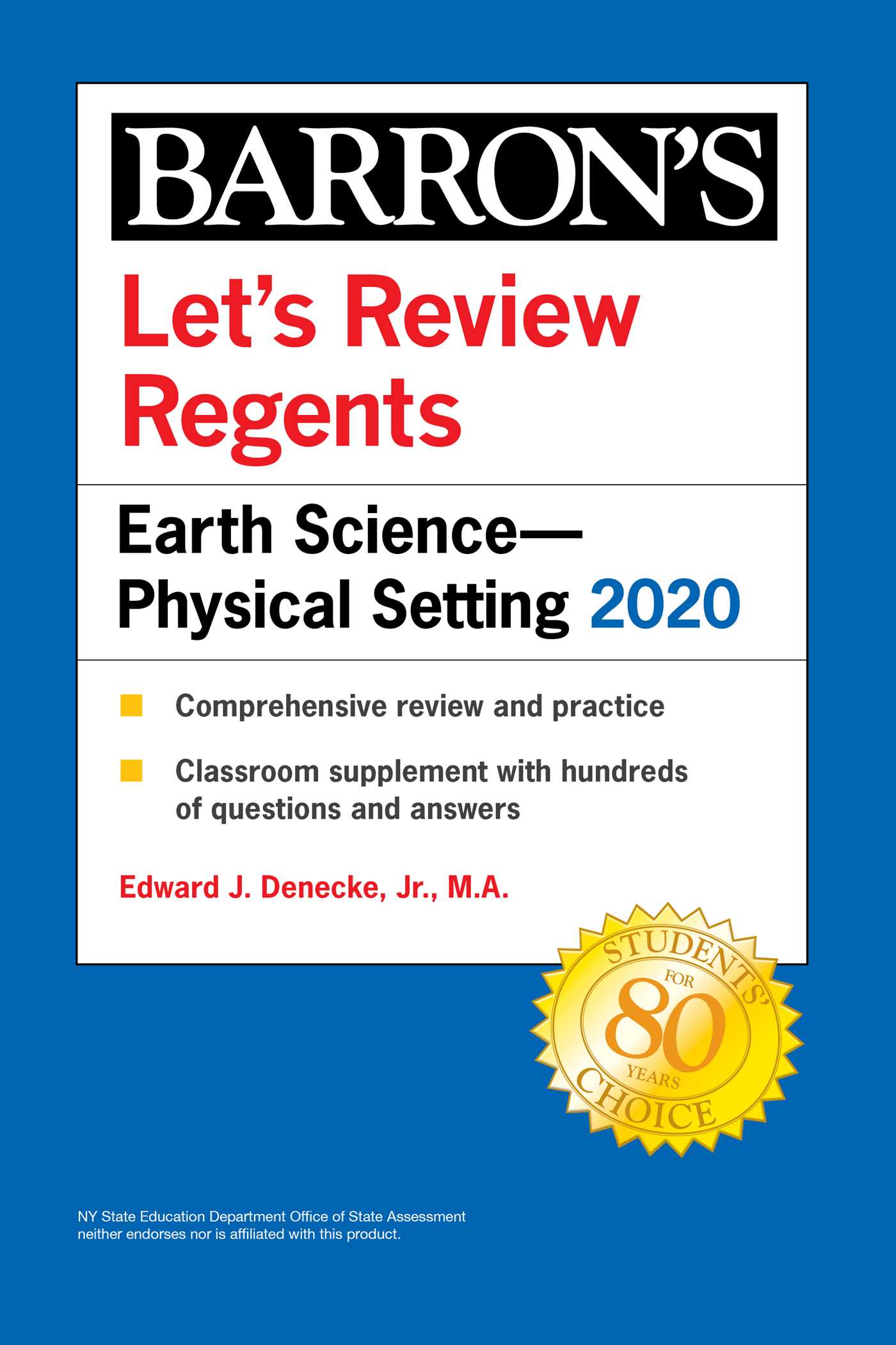 Let's Review Regents: Earth Science--Physical Setting 2020