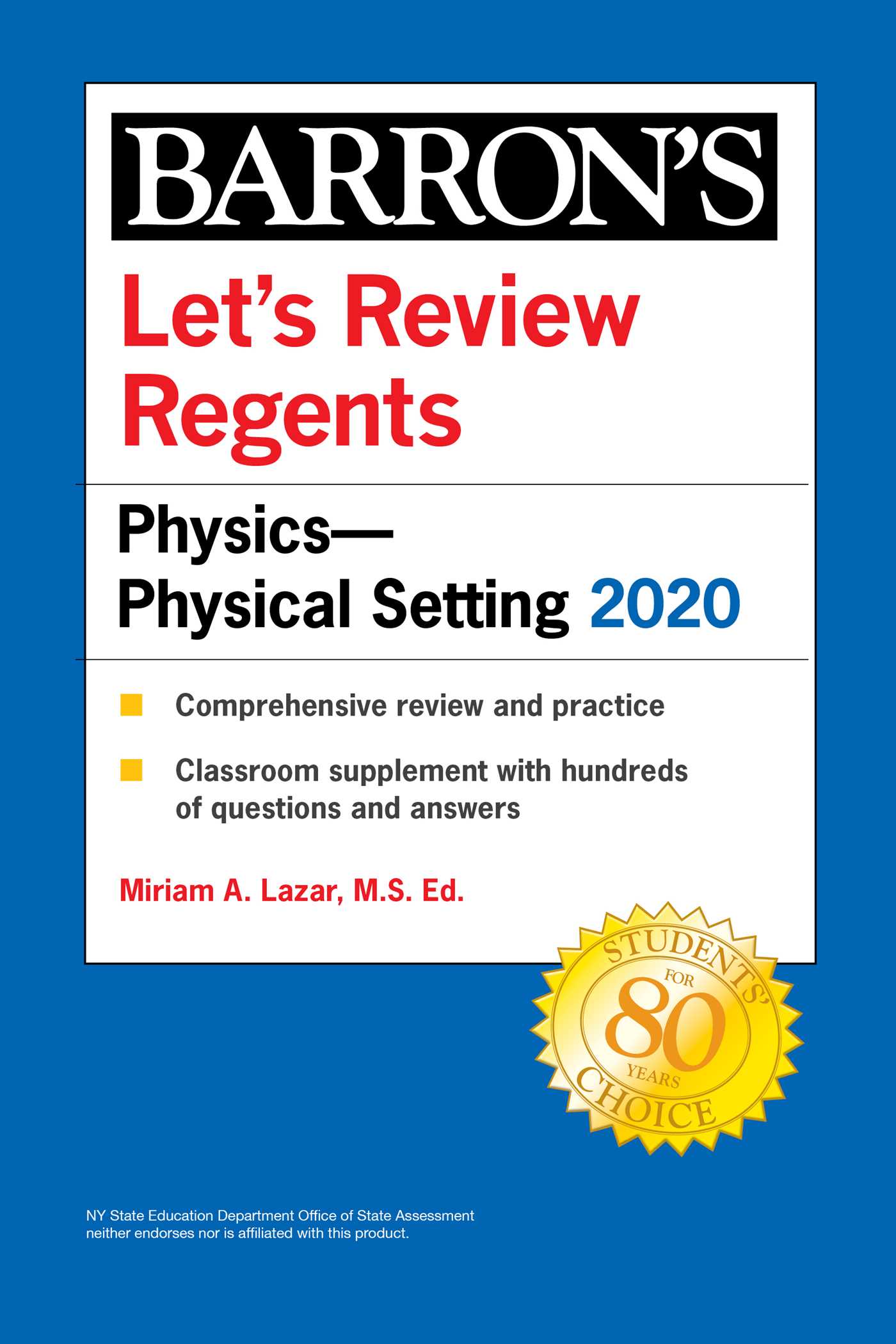 Let's Review Regents: Physics--Physical Setting 2020