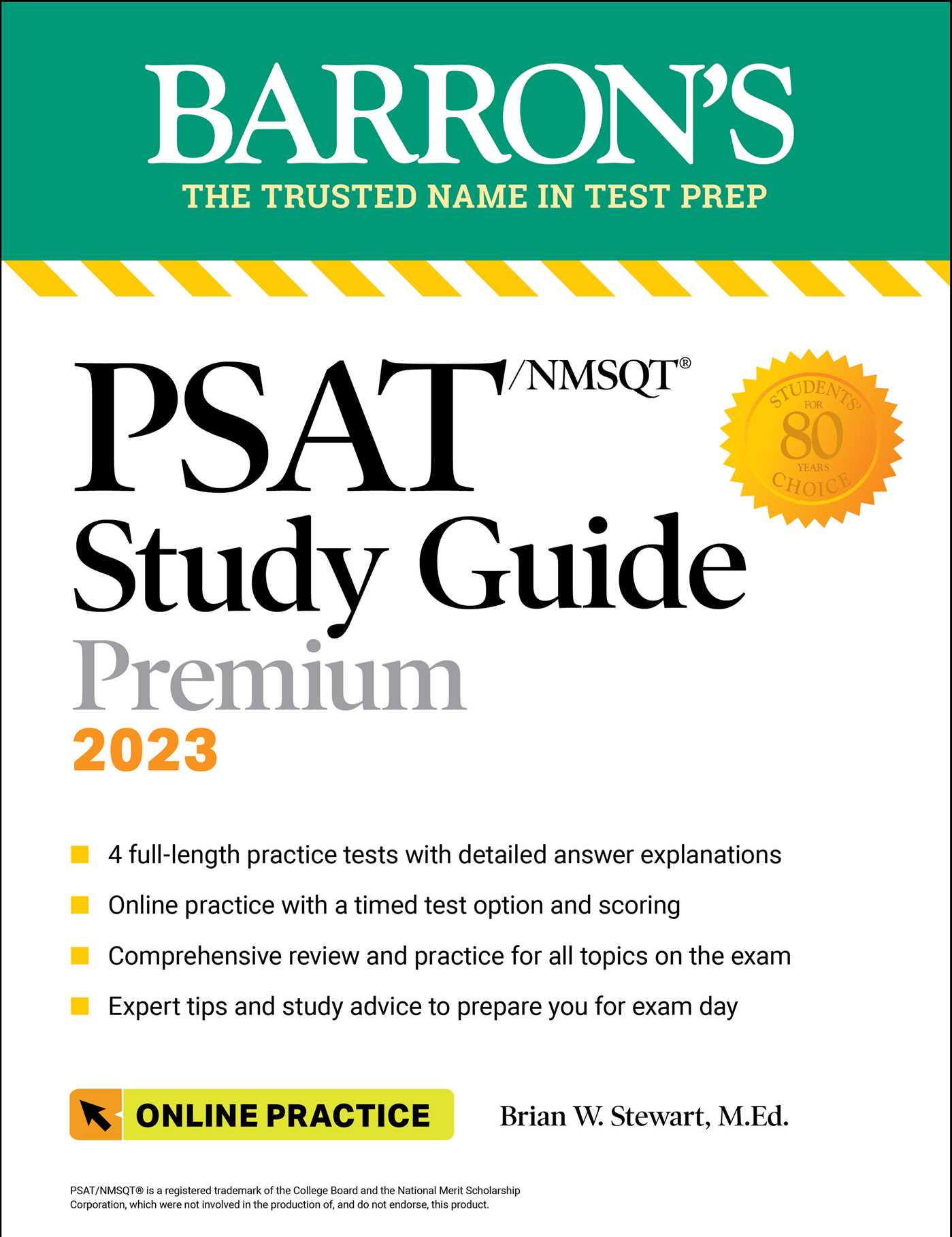 PSAT/NMSQT Study Guide, 2023: 4 Practice Tests + Comprehensive Review + Online Practice