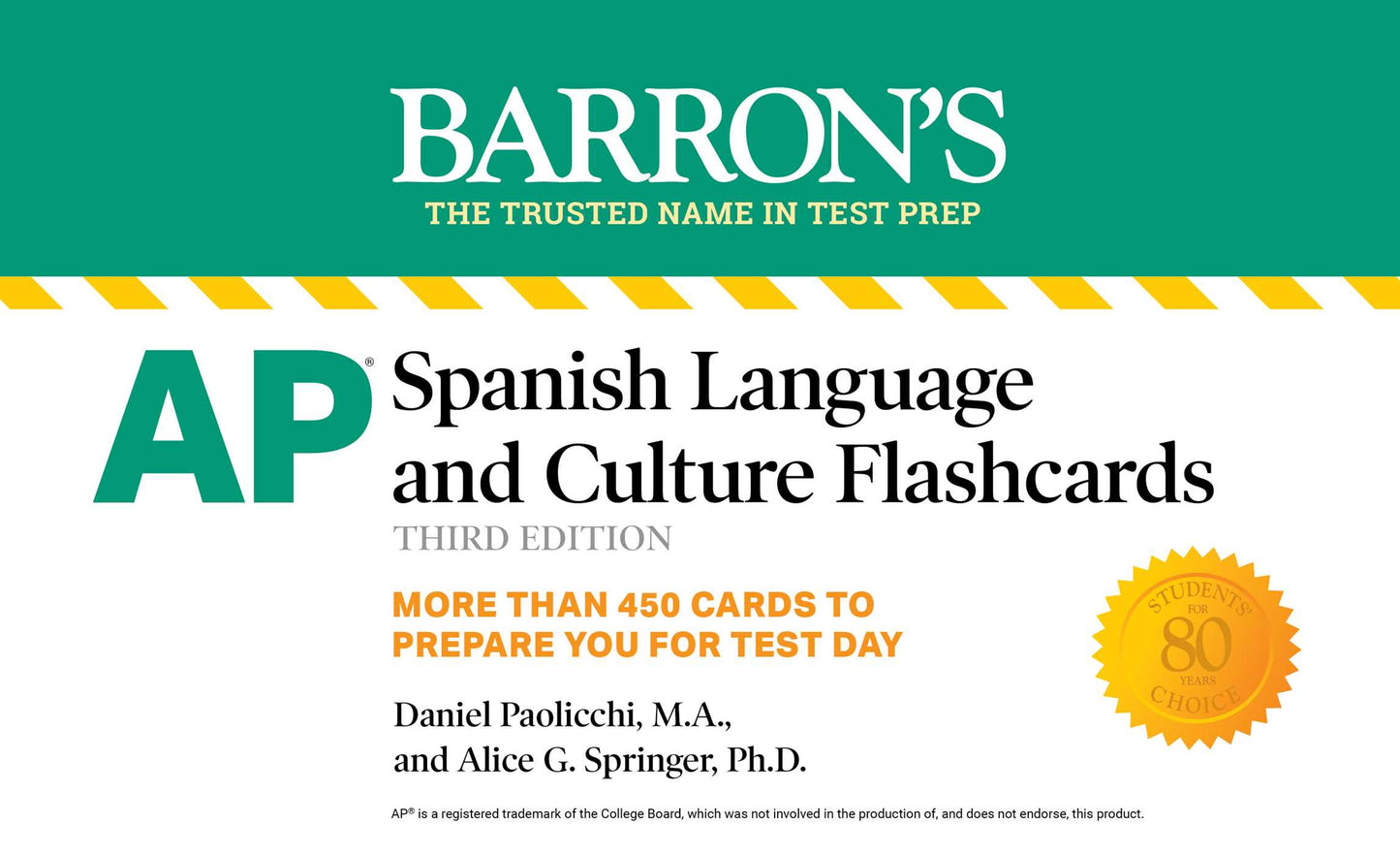 AP Spanish Flashcards, Third Edition: Up-to-Date Review and Practice
