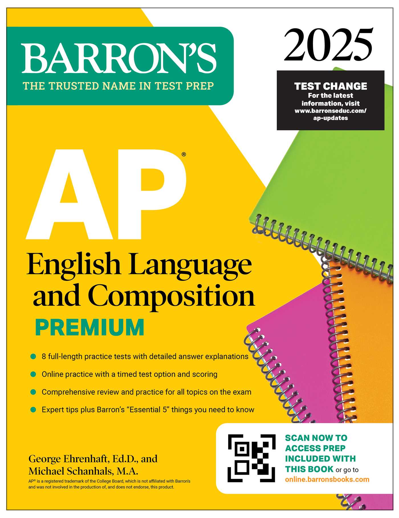 AP English Language and Composition Premium, 2025: Prep Book with 8 Practice Tests + Comprehensive Review + Online Practice