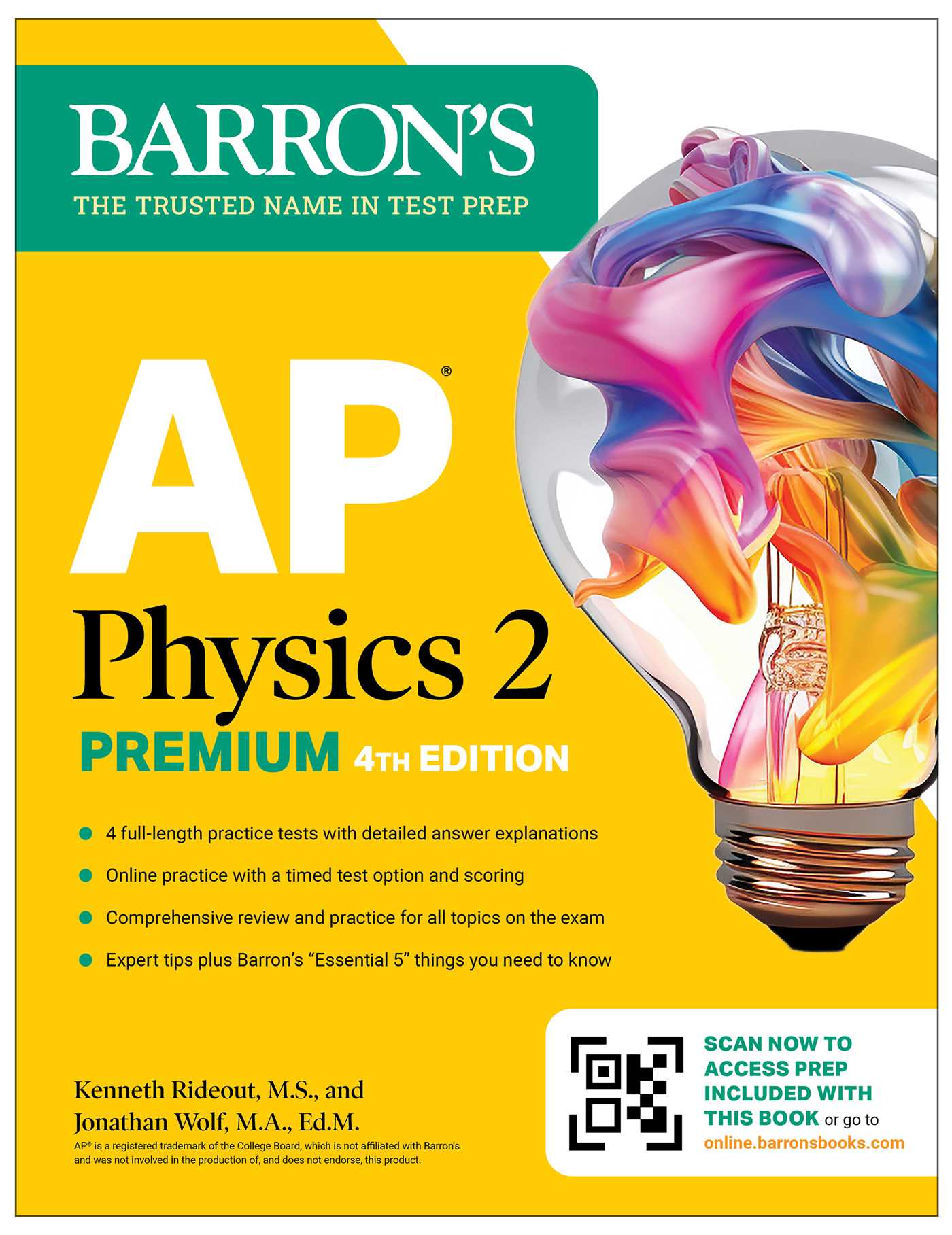AP Physics 2 Premium, Fourth Edition: Prep Book with 4 Practice Tests + Comprehensive Review + Online Practice (2026)