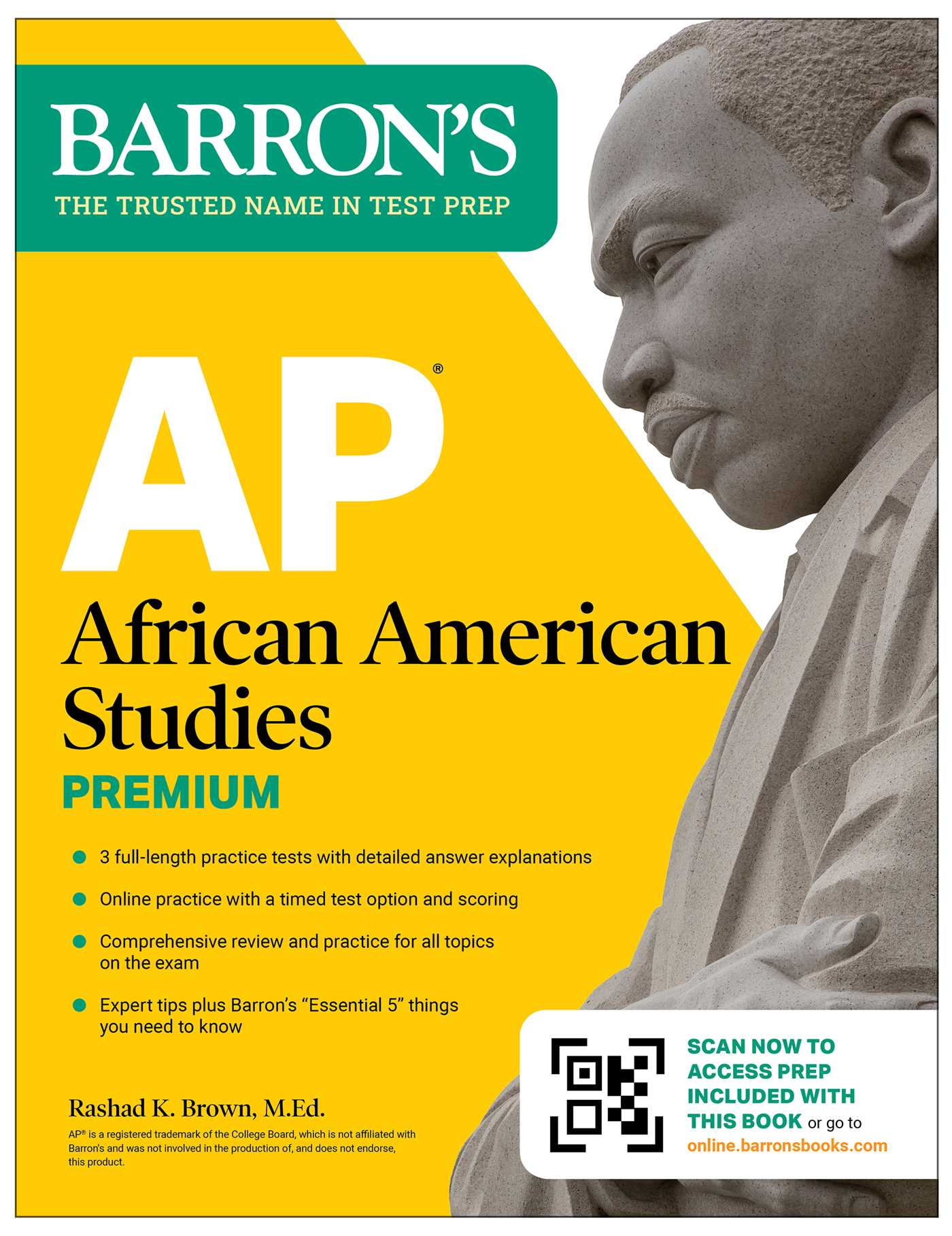 AP African American Studies Premium, First Edition: Prep Book with 3 Practice Tests + Comprehensive Review + Online Practice (2026)