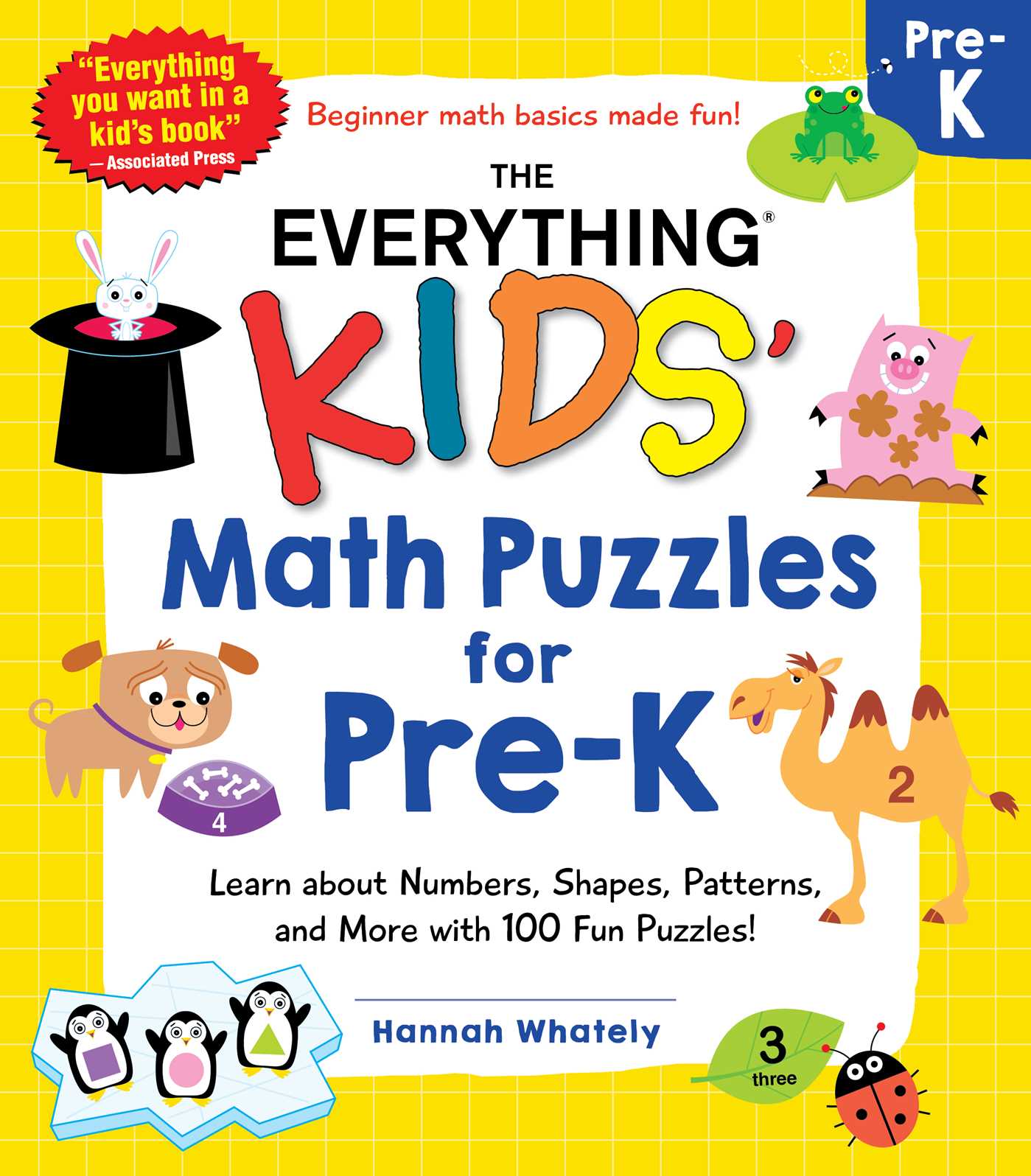 Everything Kids' Math Puzzles for Pre-K: Learn about Numbers, Shapes, Patterns, and More with 100 Fun Puzzles!