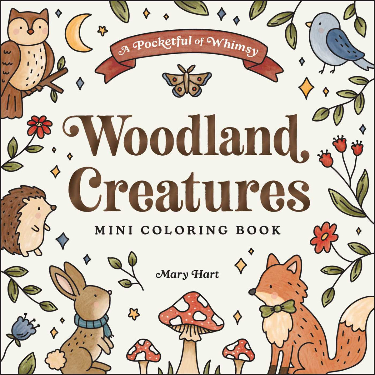 Woodland Creatures Mini Coloring Book
