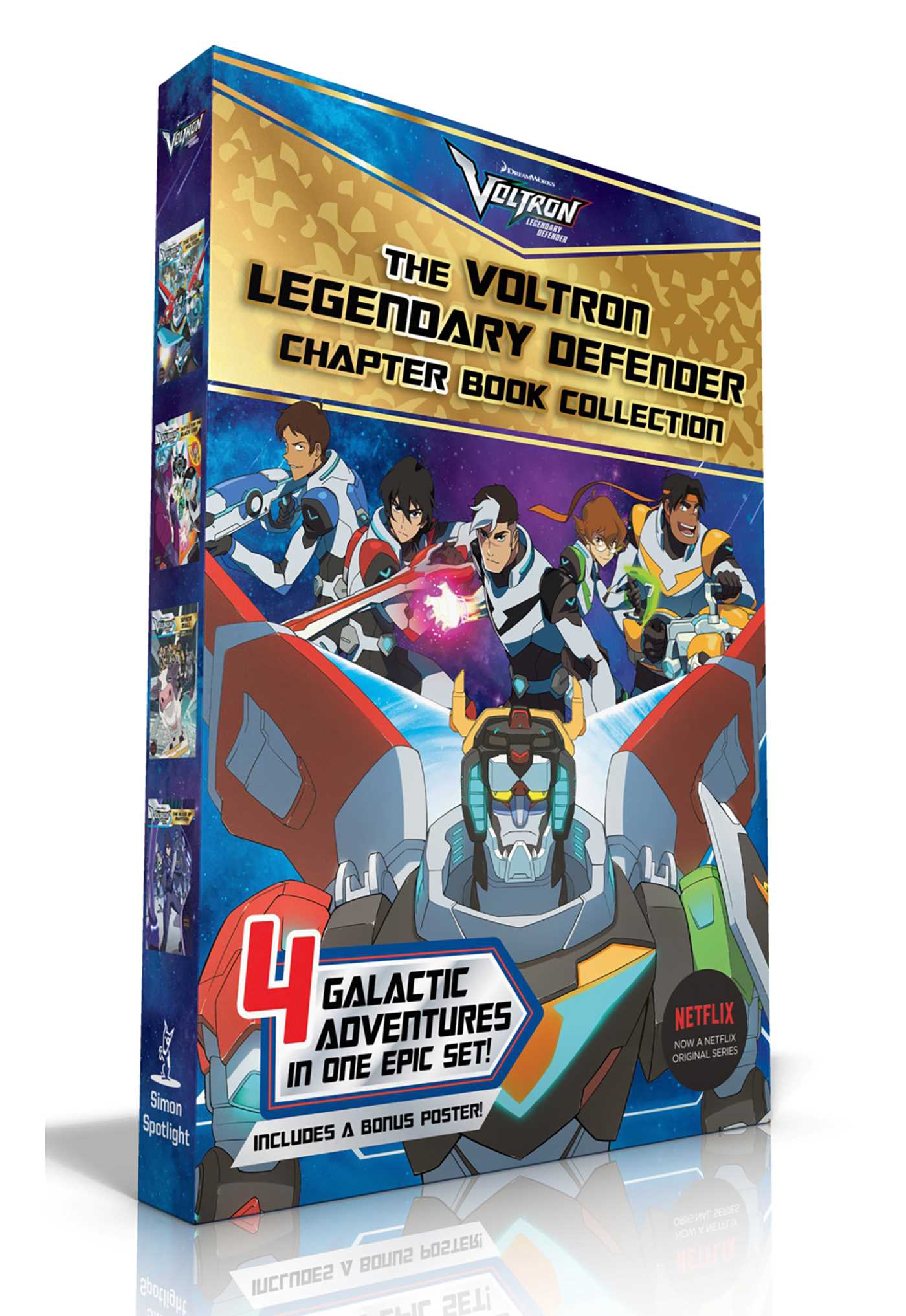 Voltron Legendary Defender Chapter Book Collection: The Rise of Voltron; Battle for the Black Lion; Space Mall; The Blade of Marmora