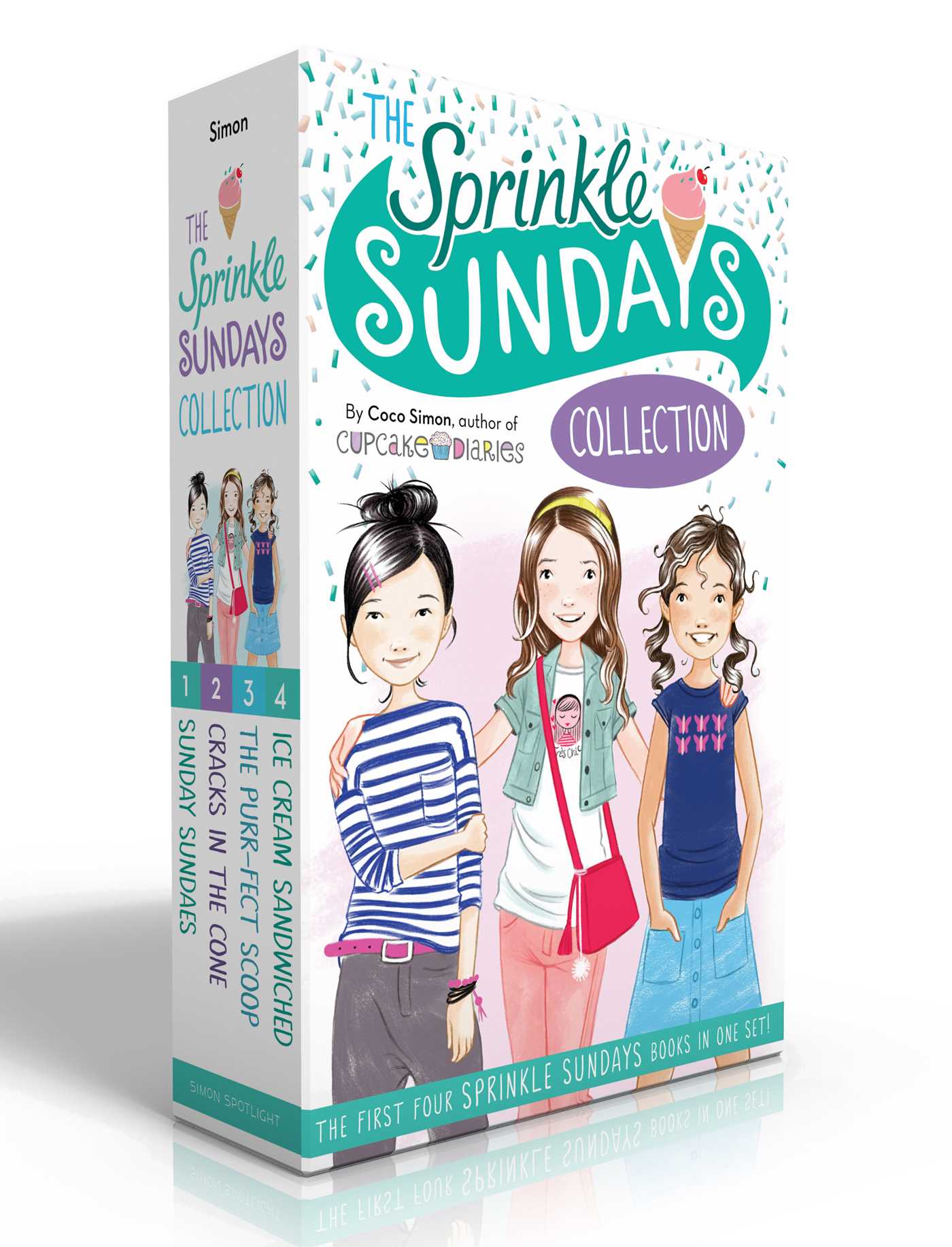 Sprinkle Sundays Collection (Boxed Set): Sunday Sundaes; Cracks in the Cone; The Purr-fect Scoop; Ice Cream Sandwiched
