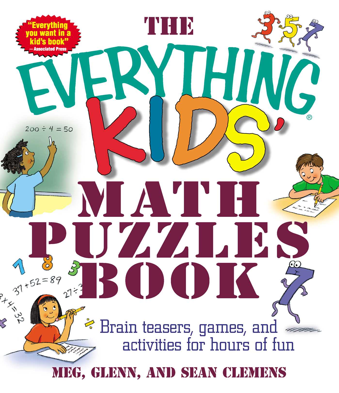 Everything Kids' Math Puzzles Book: Brain Teasers, Games, and Activities for Hours of Fun