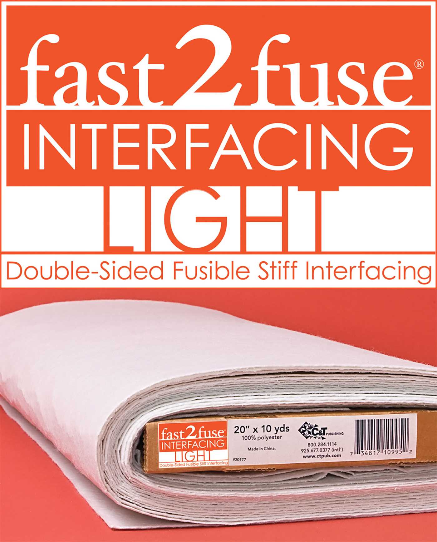 fast2fuse LIGHT Interfacing Bolt, 20" x 10 yards