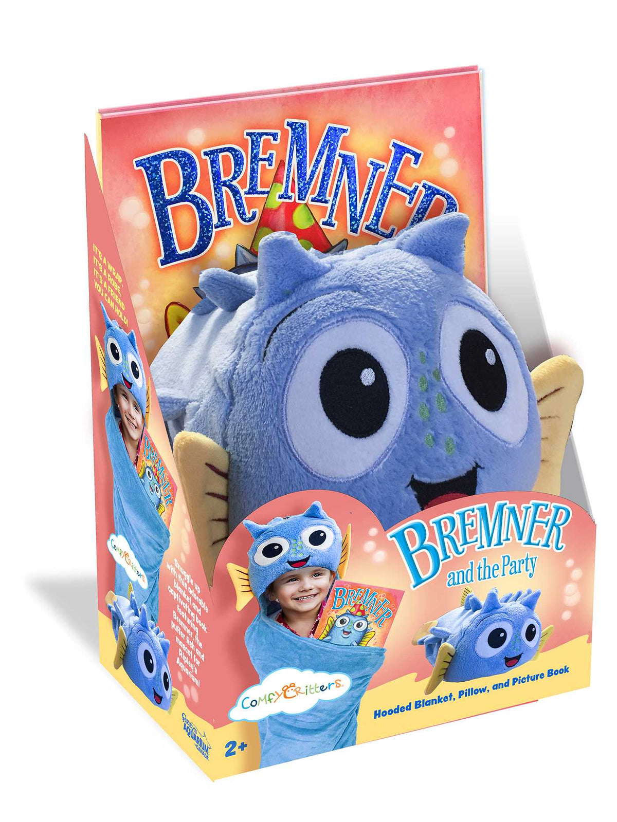 Bremner & the Party COMFY CRITTERS BUNDLE  (book and blanket)