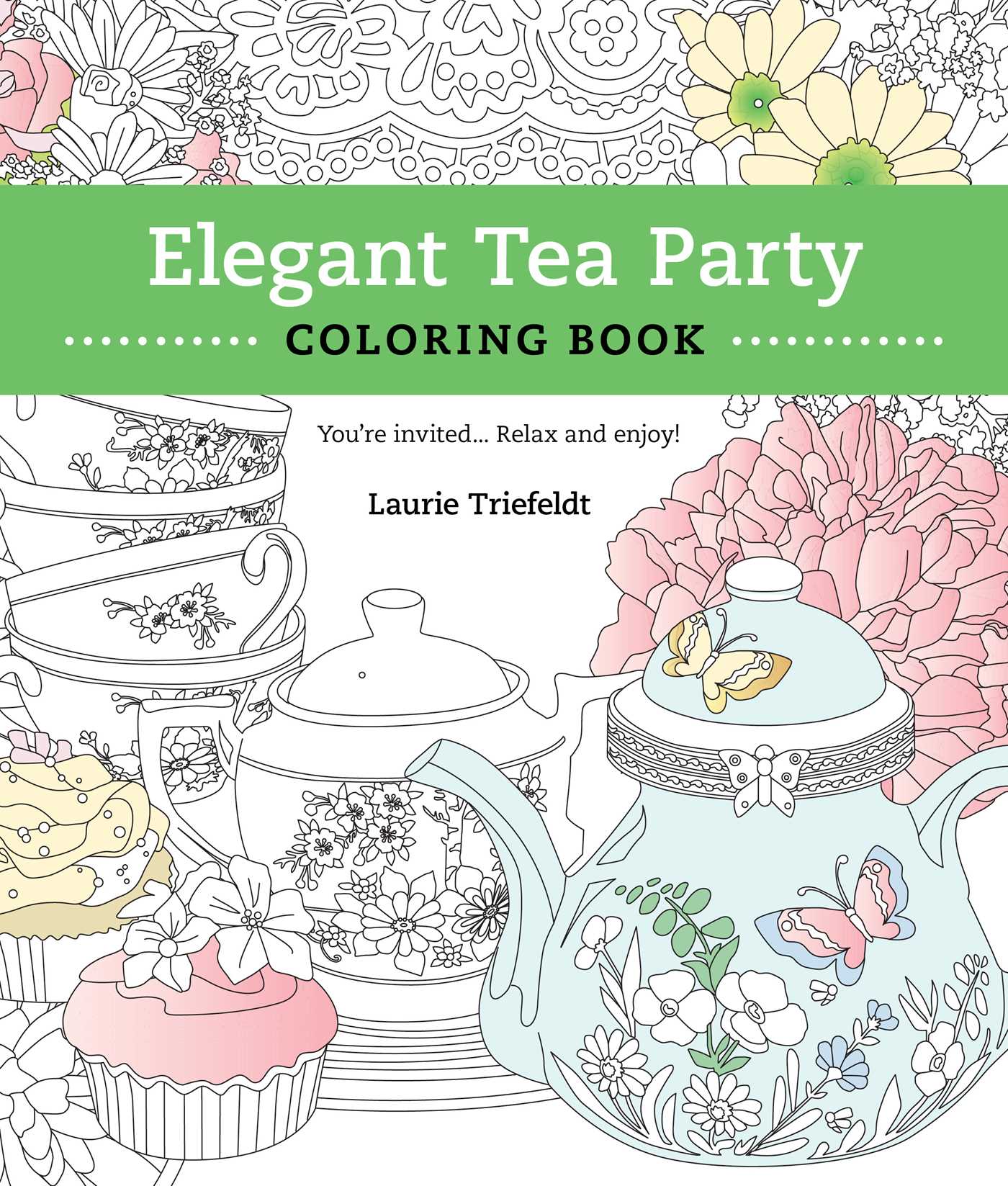 Elegant Tea Party Coloring Book