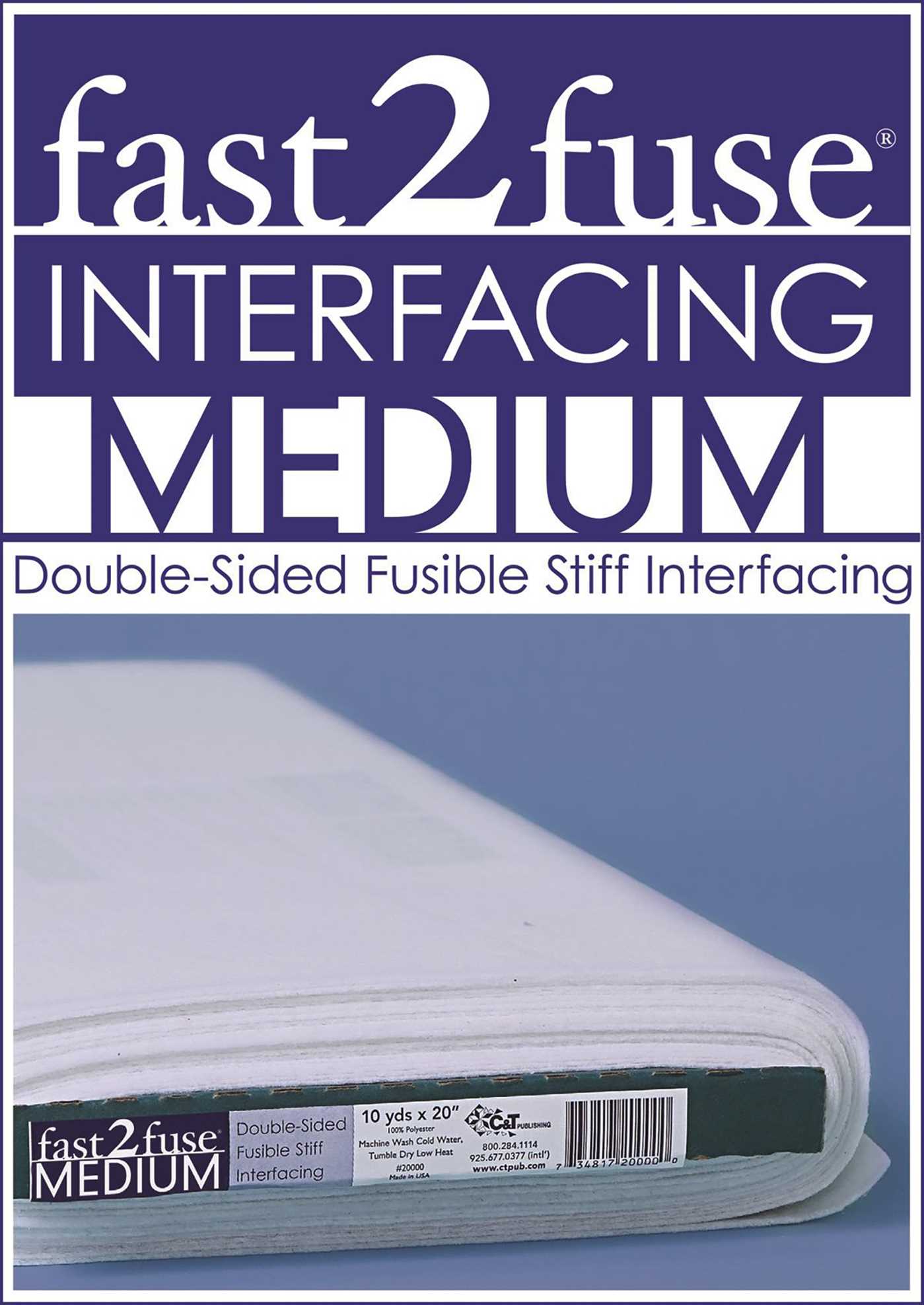 fast2fuse MEDIUM Interfacing Bolt, 20" x 10 yards"