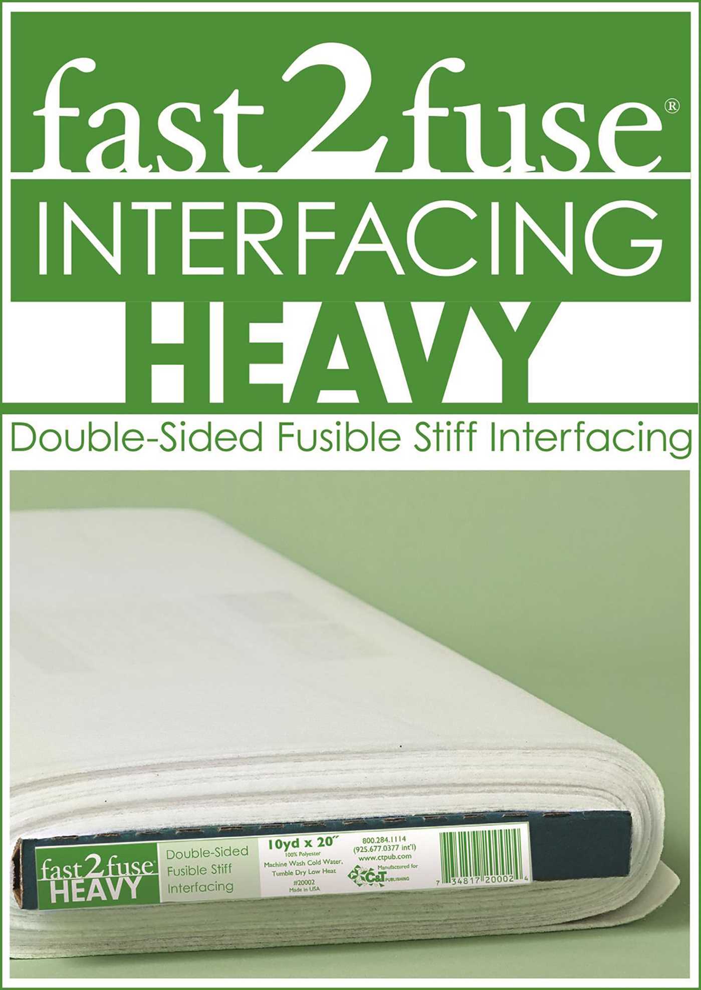 fast2fuse HEAVY Interfacing Bolt, 20" x 10 yards