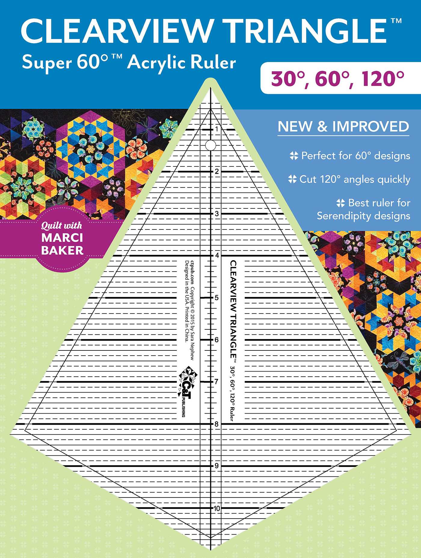 Clearview Triangle Super 60 Acrylic Ruler