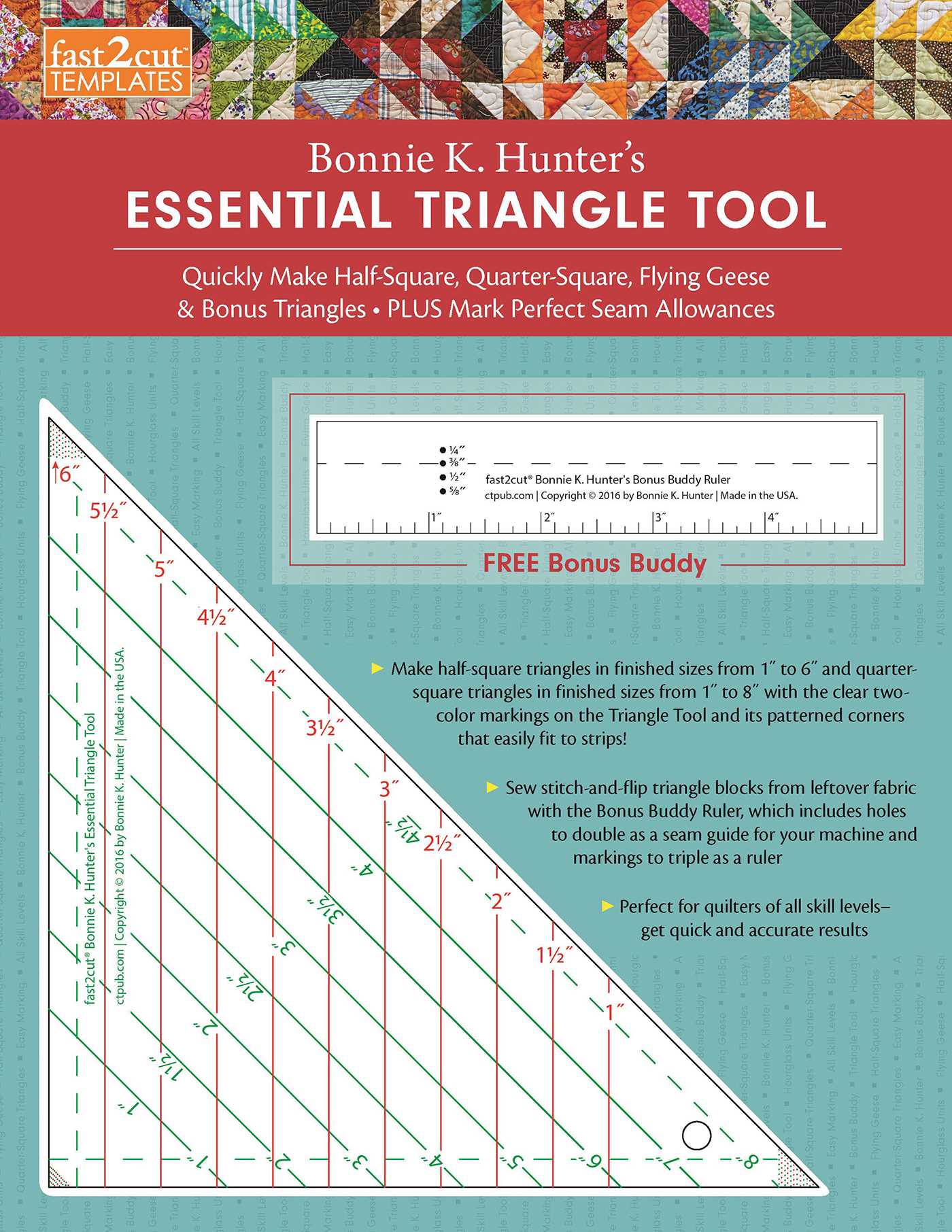 fast2cut Bonnie K. Hunter's Essential Triangle Tool