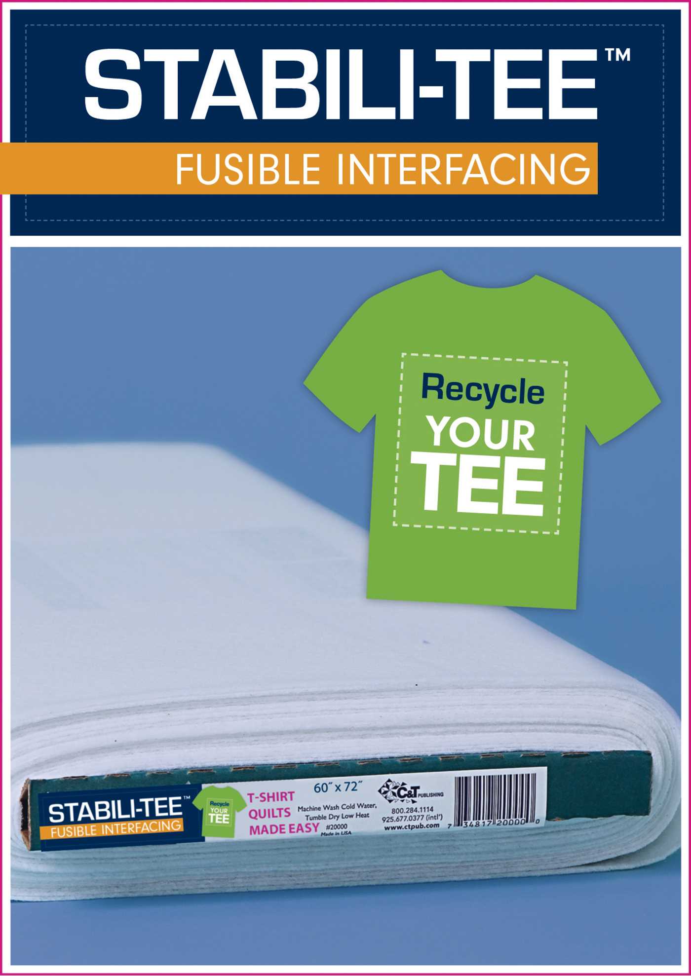 Stabili-TEE Fusible Interfacing Bolt, 60" x 10 yards
