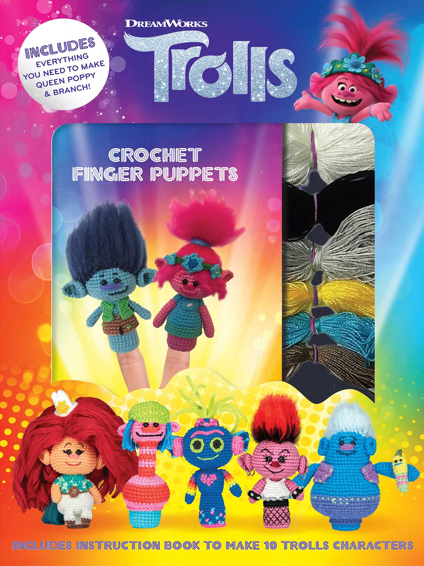 DreamWorks Trolls: Crochet Finger Puppets