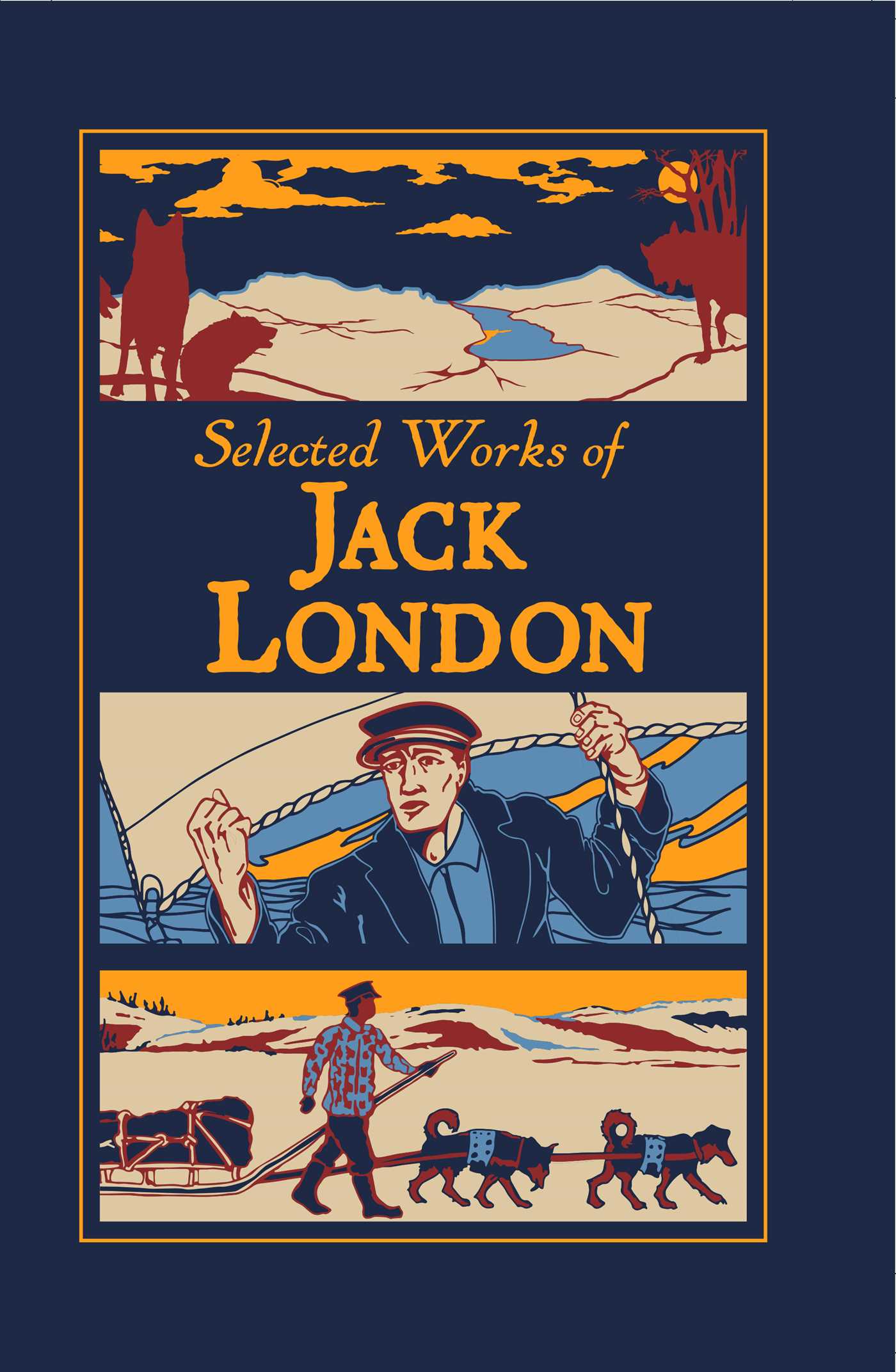 Selected Works of Jack London (Deluxe Leatherbound Edition)