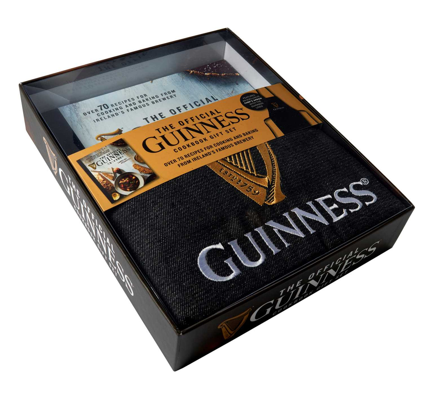 Official Guinness Cookbook Gift Set: Complete Cookbook + Exclusive Logo Apron: Over 70 Recipes for Cooking and Baking From Ireland's Famous Brewery