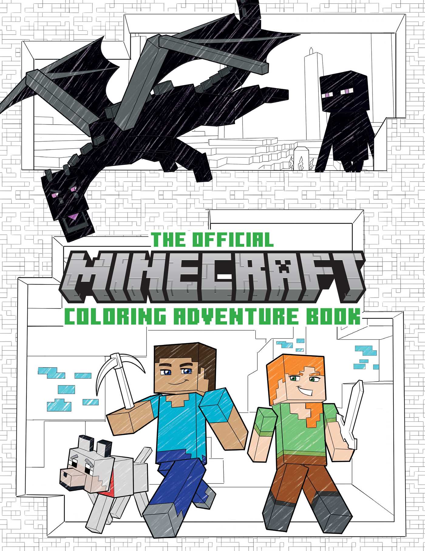 Official Minecraft Coloring Adventures Book: Create, Explore, Color!: For Young Artists and Kids 5-10