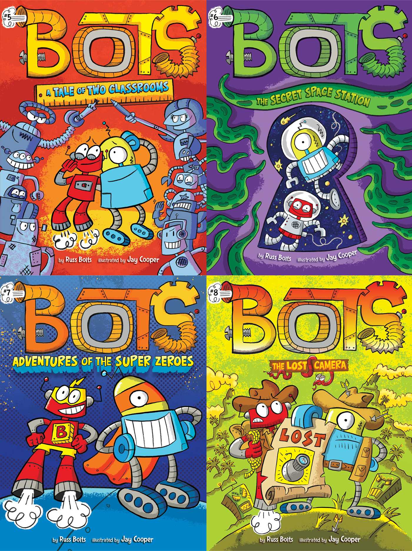 Bots Collected Set #2: A Tale of Two Classrooms; The Secret Space Station; Adventures of the Super Zeroes; The Lost Camera