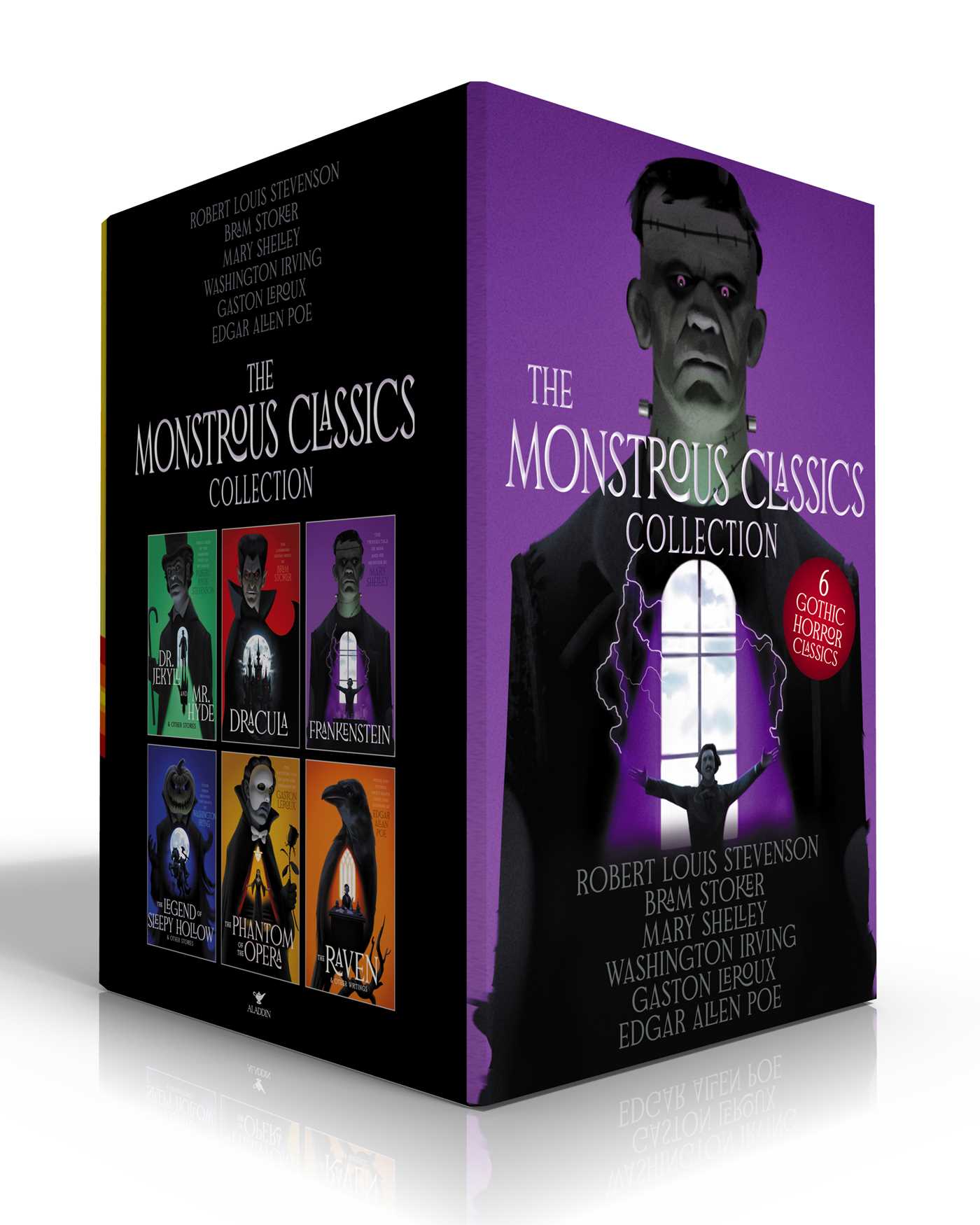 Monstrous Classics Collection (Boxed Set): Dr. Jekyll and Mr. Hyde & Other Stories; Dracula; Frankenstein; The Legend of Sleepy Hollow & Other Stories; The Phantom of the Opera; The Raven & Other Writings