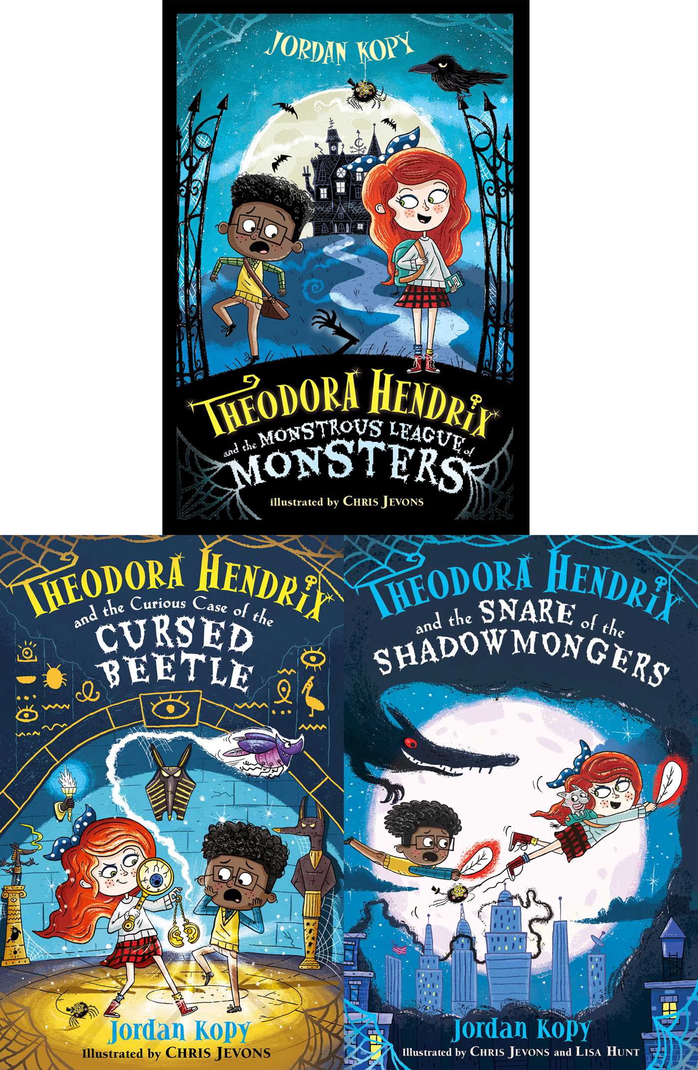 Theodora Hendrix Collected Set: Theodora Hendrix and the Monstrous League of Monsters; Theodora Hendrix and the Curious Case of the Cursed Beetle; Theodora Hendrix and the Snare of the Shadowmongers